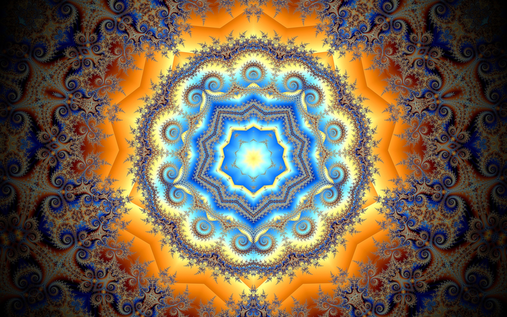 Mandala Abstract Fractal HD Wallpaper