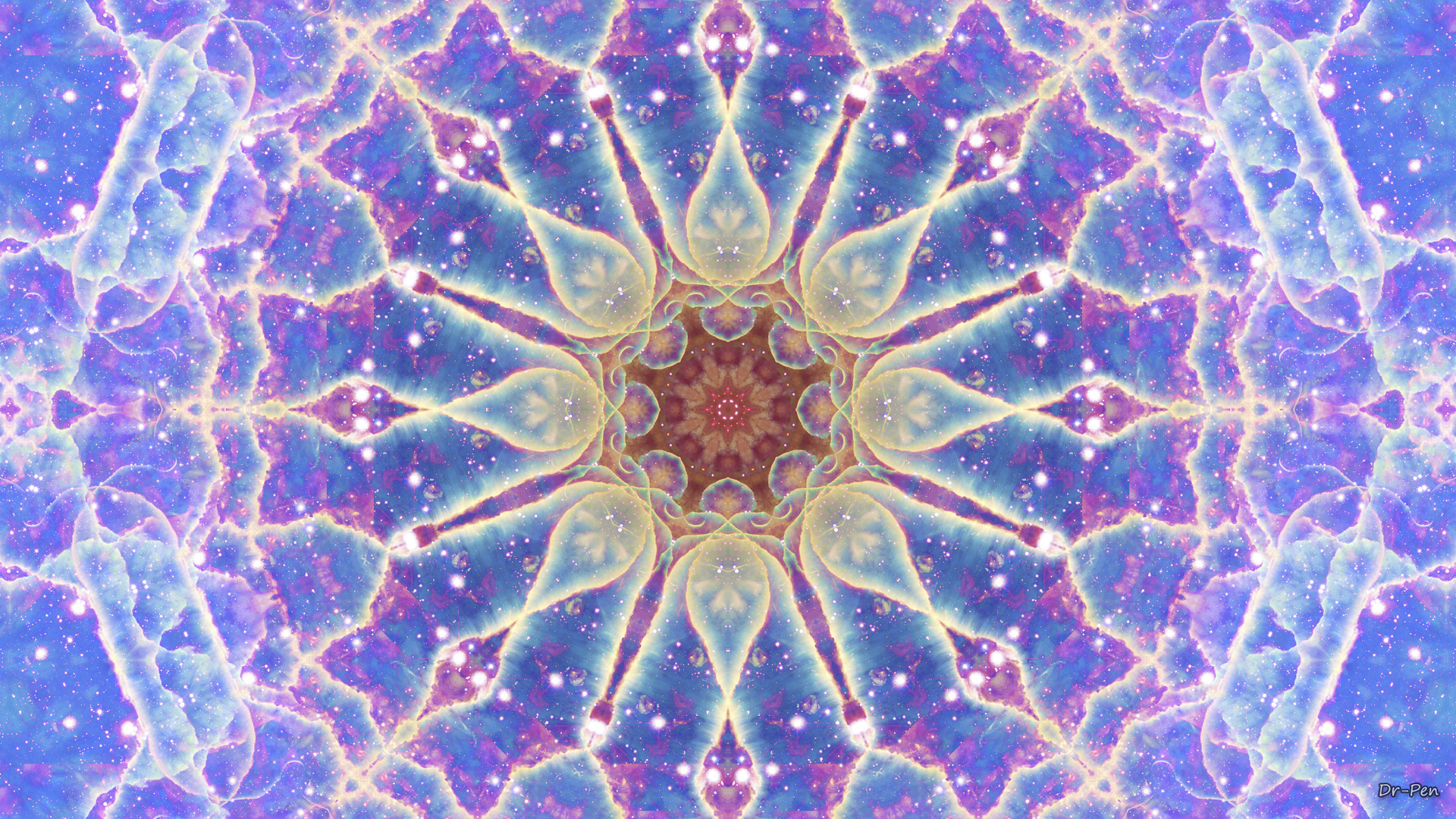 Space Mandala No3 By Dr Pen