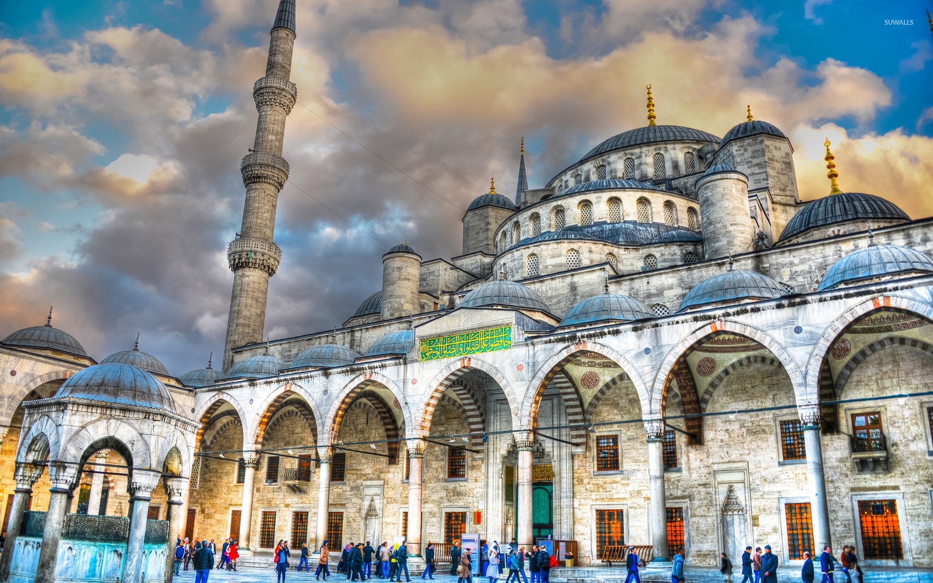 around Sultan Ahmed Mosque wallpaper