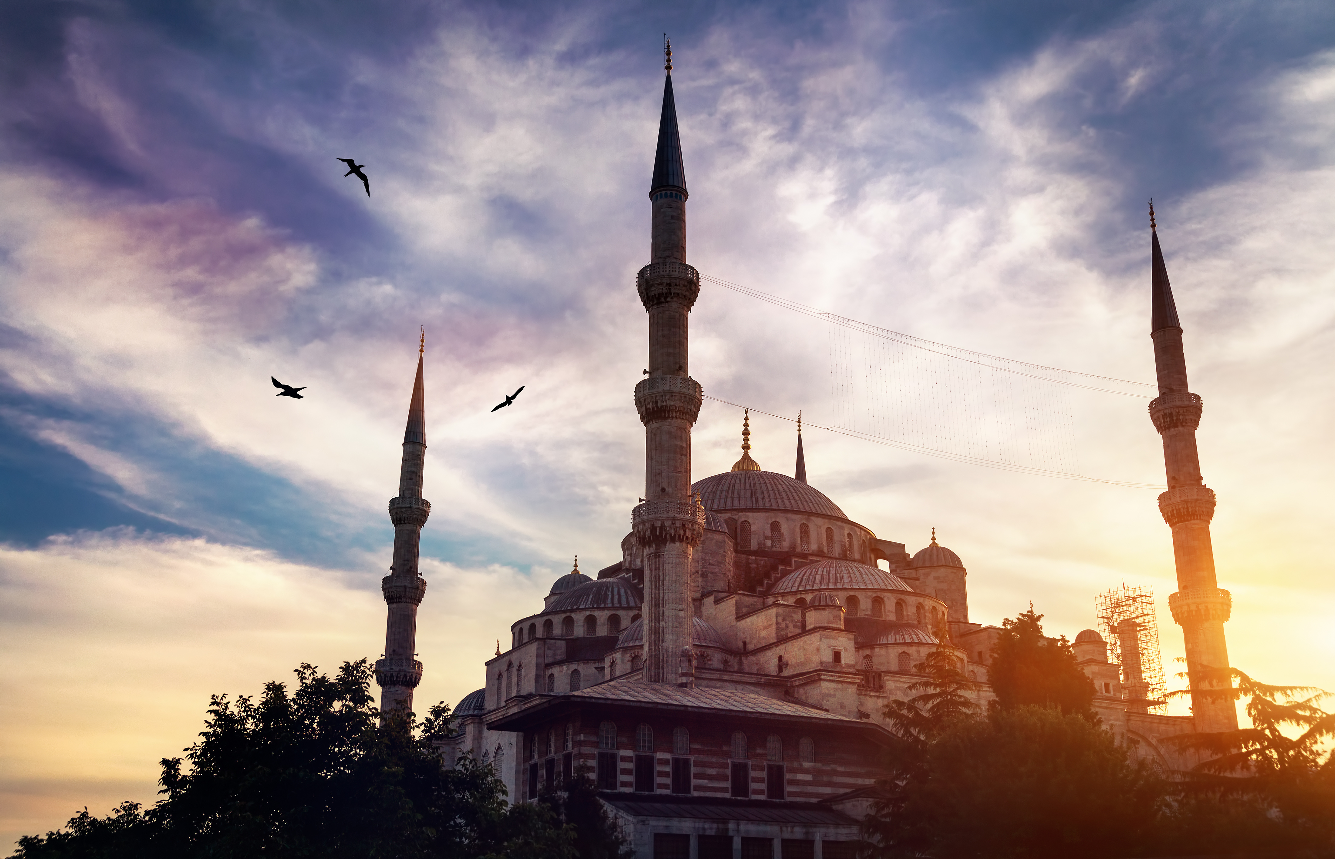 Blue Mosque Wallpaper 4K, Ancient