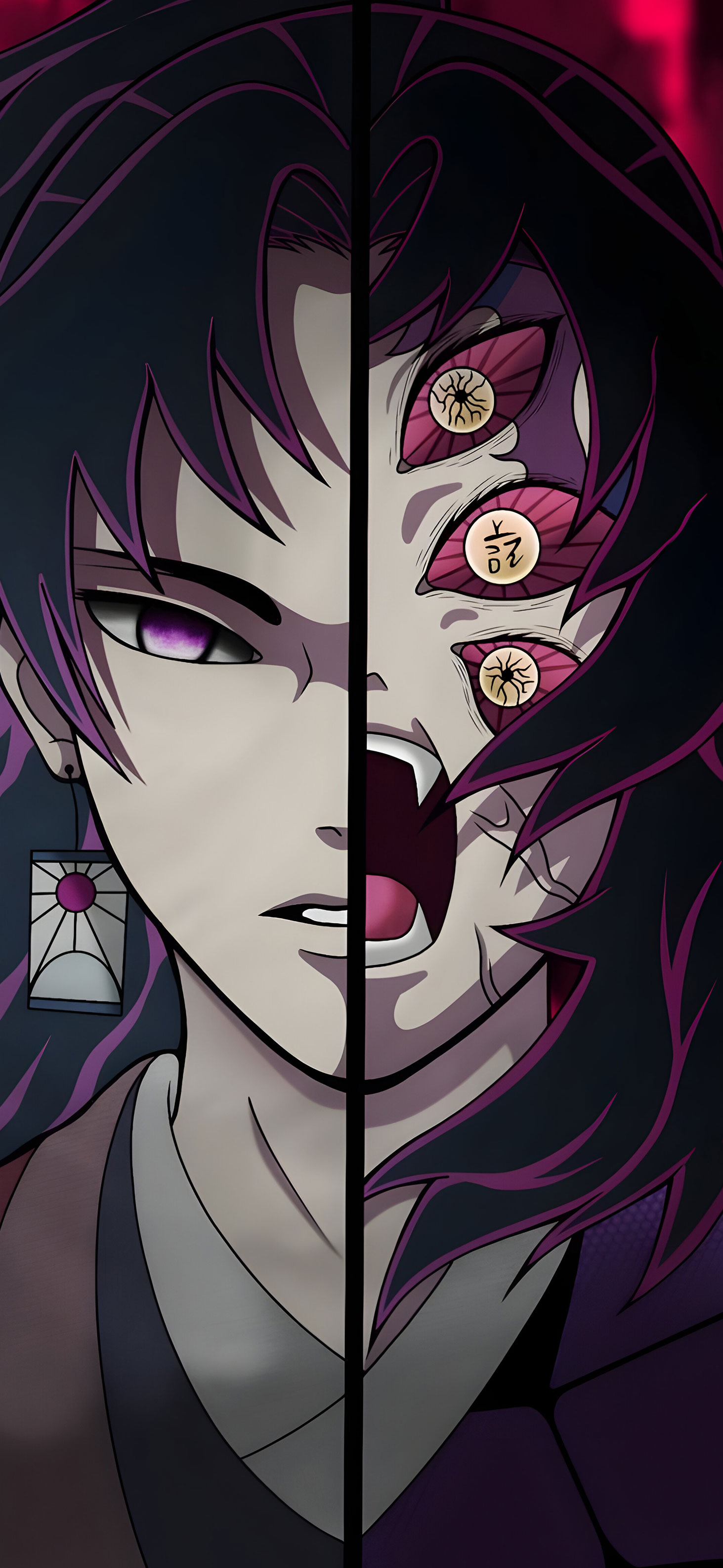 Demon Slayer Half Faced Kokushibo