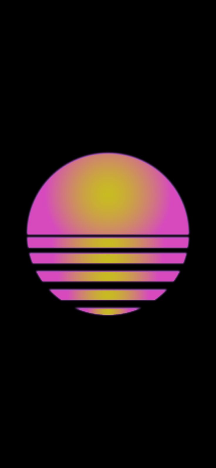 Synthwave phone wallpaper amoled