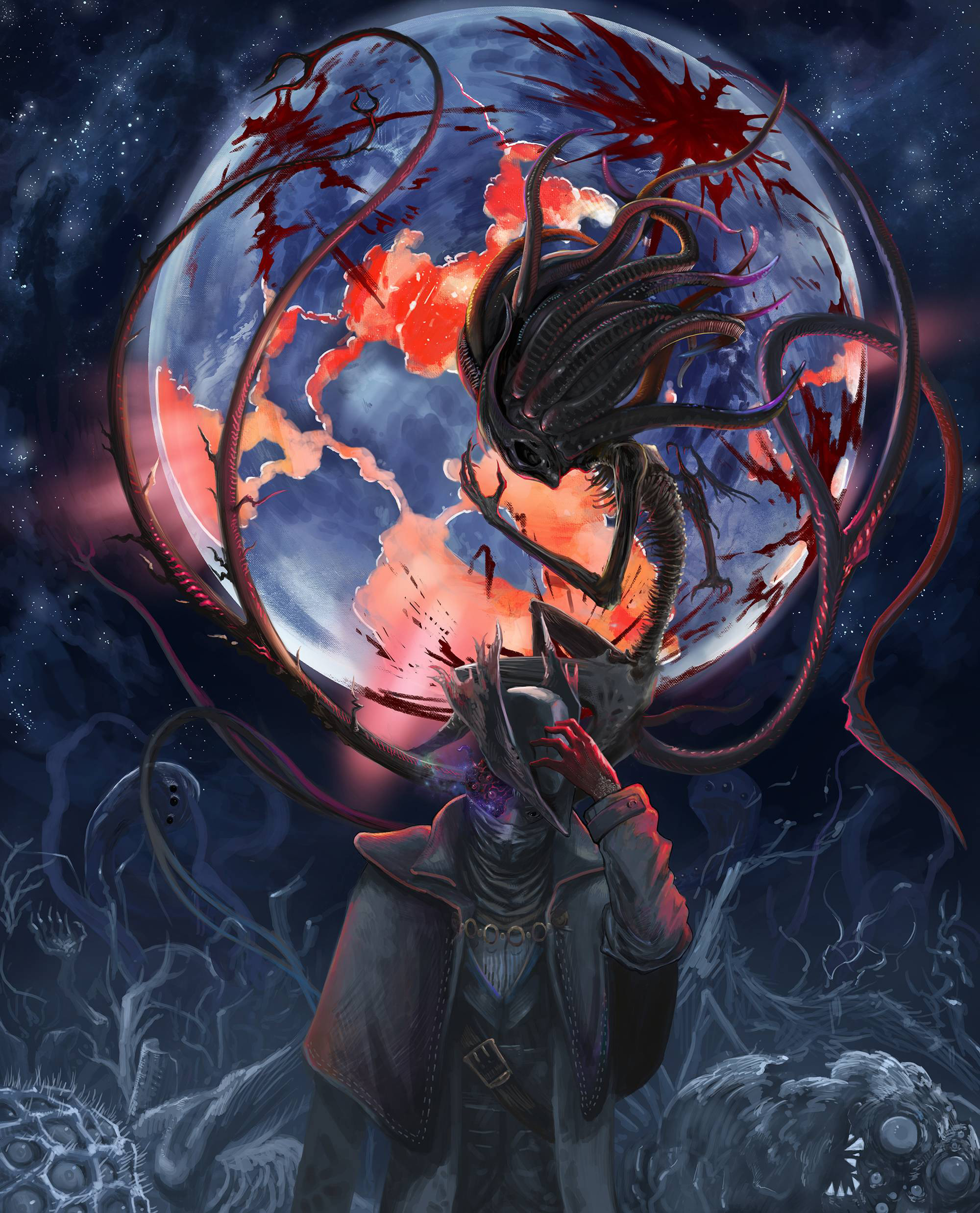 Bloodborne Iconic iPhone 4K Wallpaper