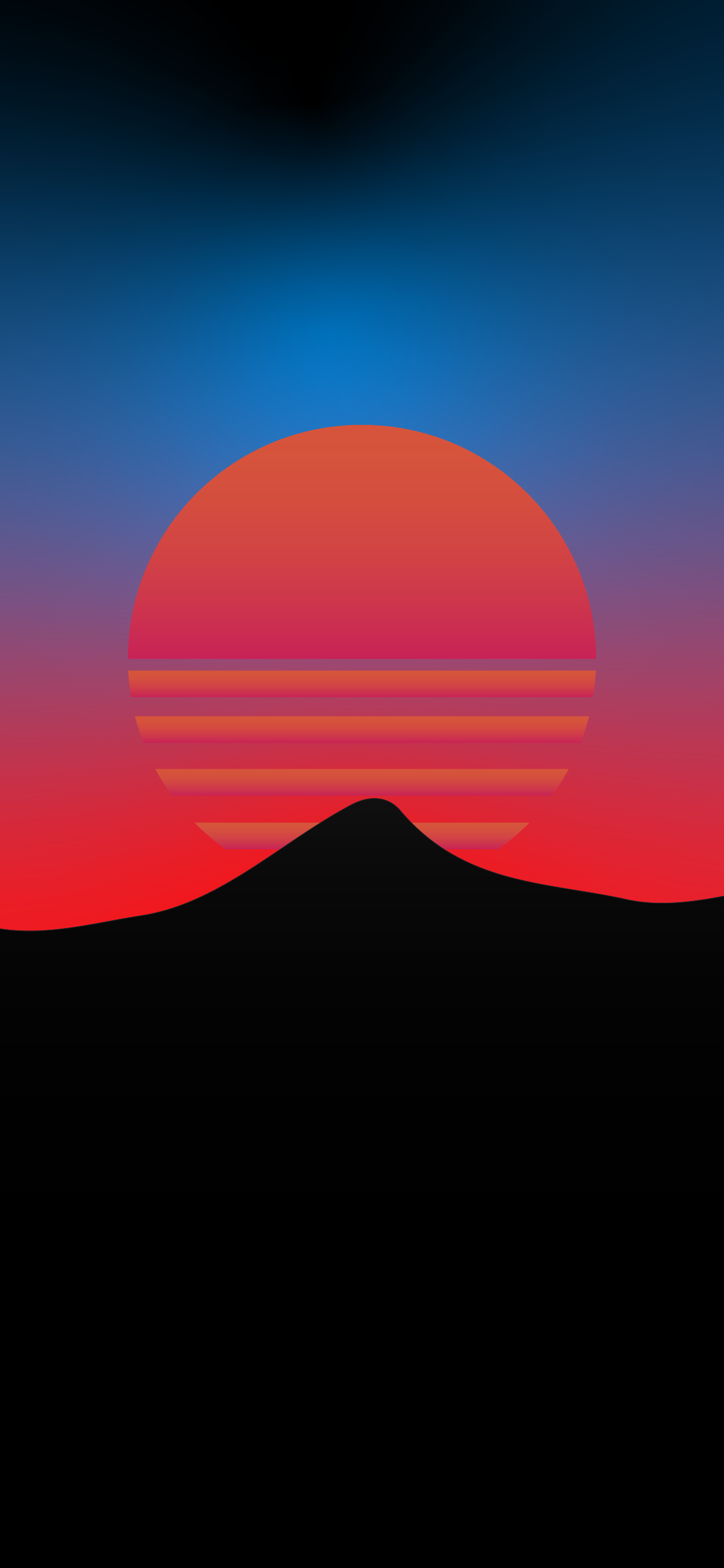 Minimalist synthwave phone wallpaper