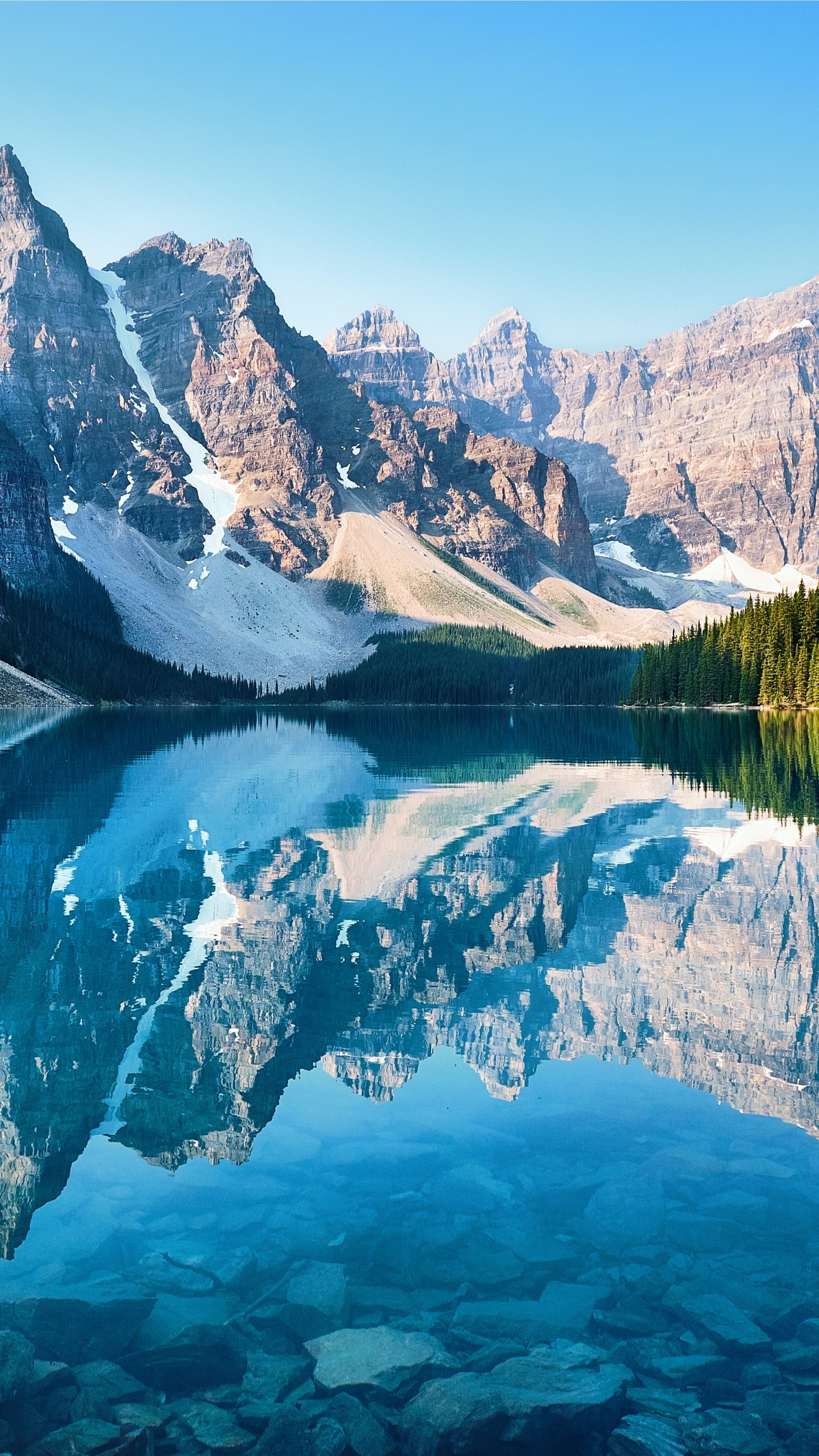 Moraine Lake Wallpaper 4K, Scenery
