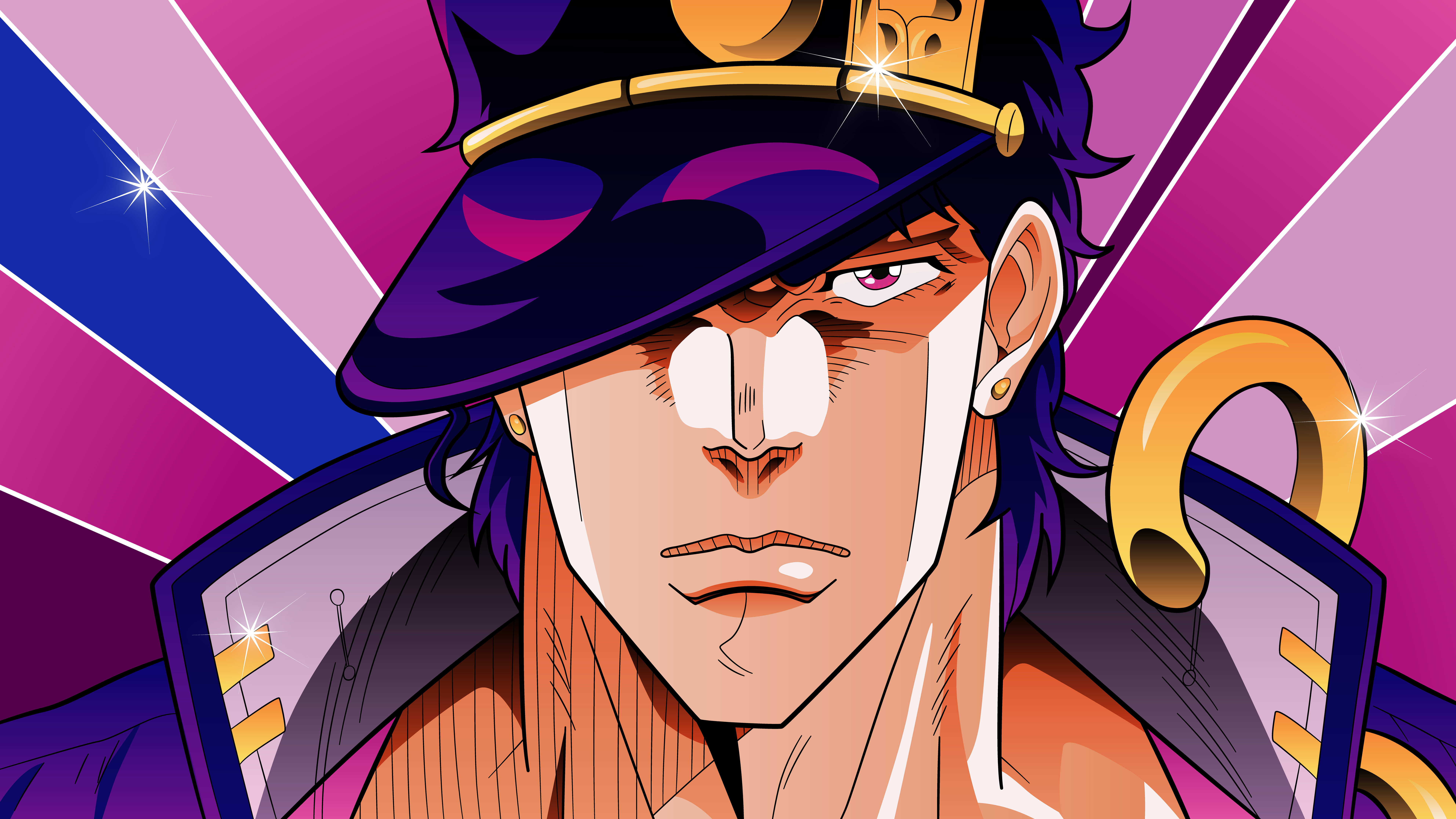 Jotaro Kujo Wallpaper 4K, JoJo's Bizarre Adventure