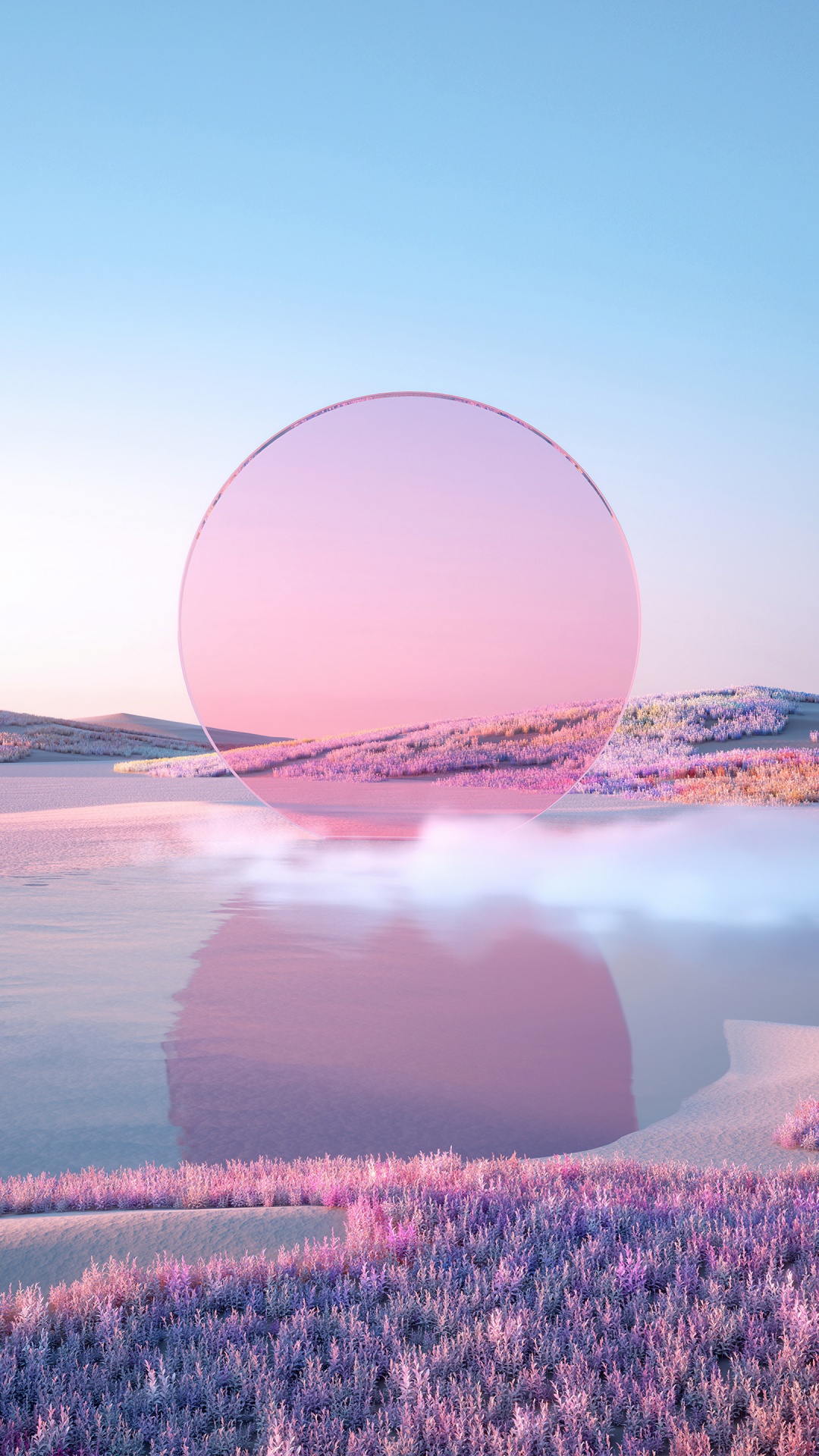 Pink aesthetic Wallpaper 4K, Sunset