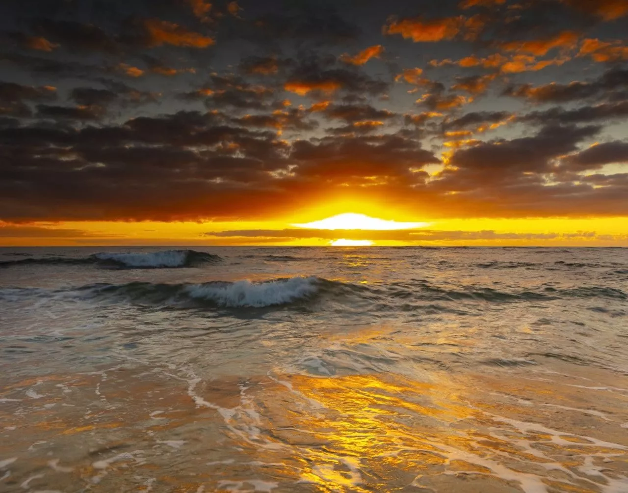 beach and ocean; Kauai, Hawaii