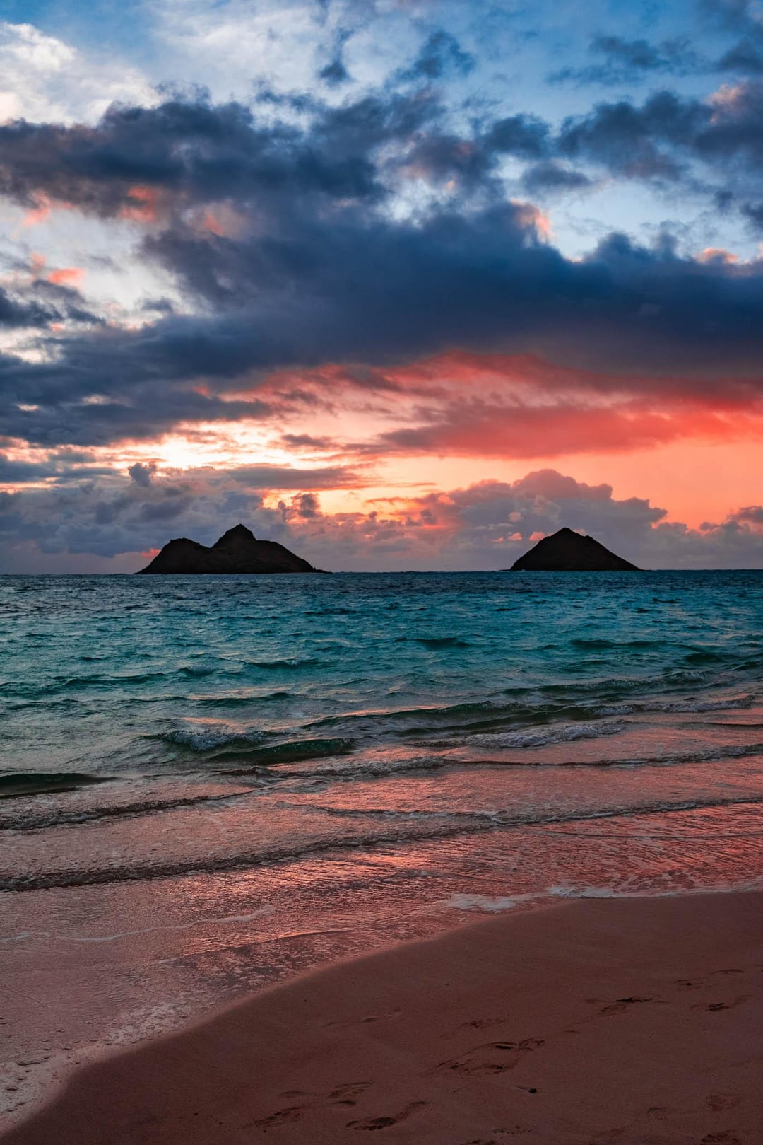 Sunrise at Lanikai Beach Oahu Hawaii