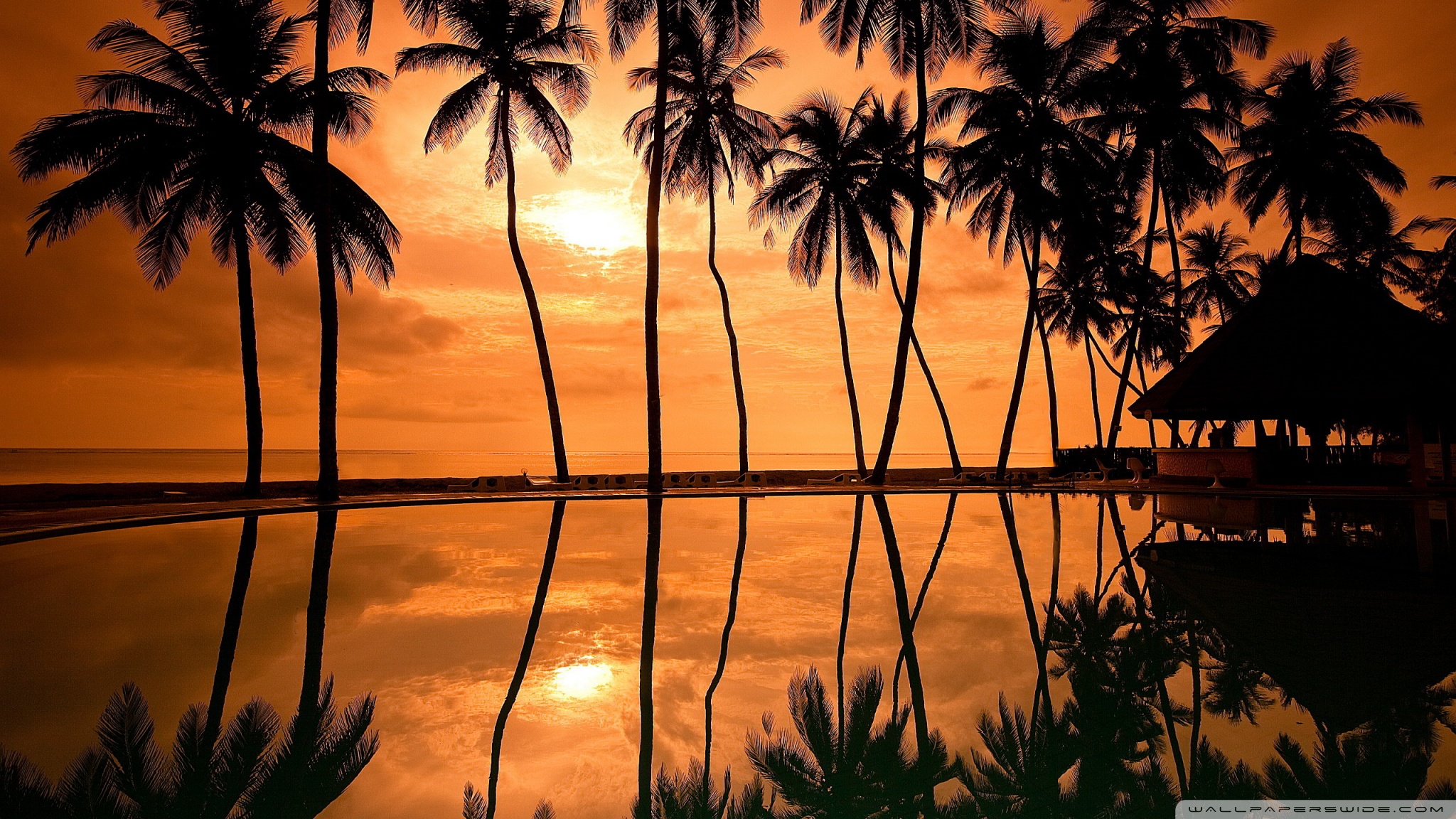 Hawaiian Beach Sunset Reflection Ultra