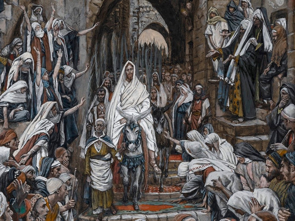 Jesus enters Jerusalem