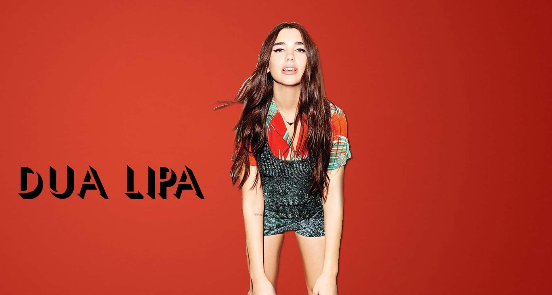 Dua Lipa striking a pose on stage