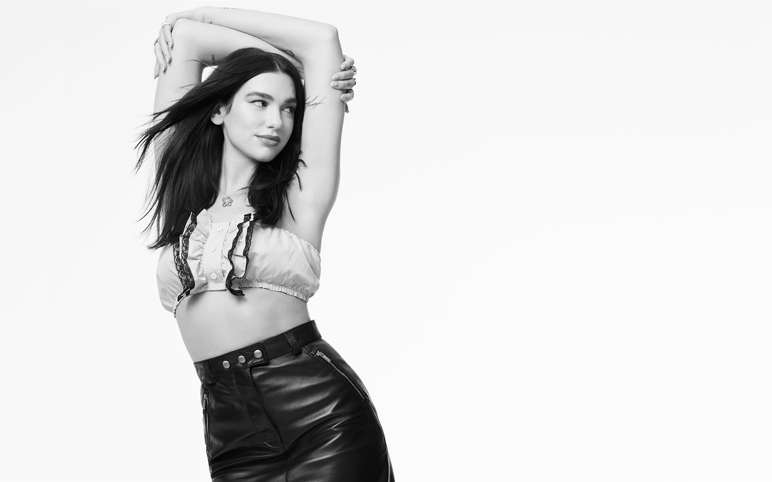 dua lipa billboard monochrome 5k