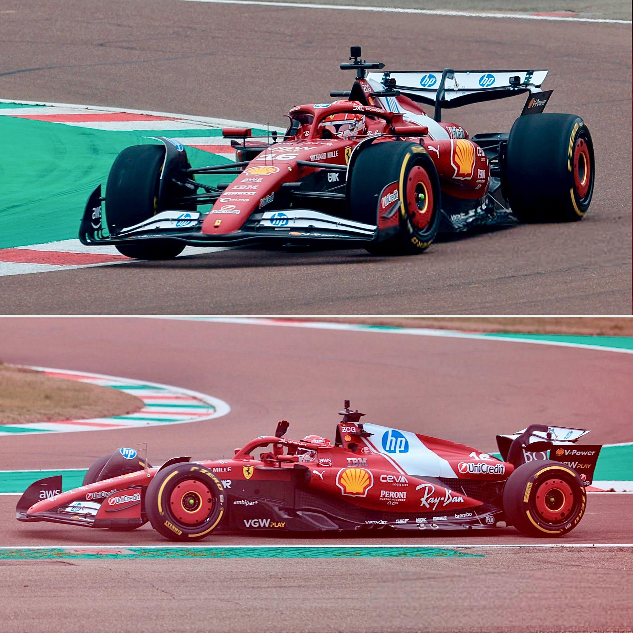 Charles Leclerc Driving The SF 25 At