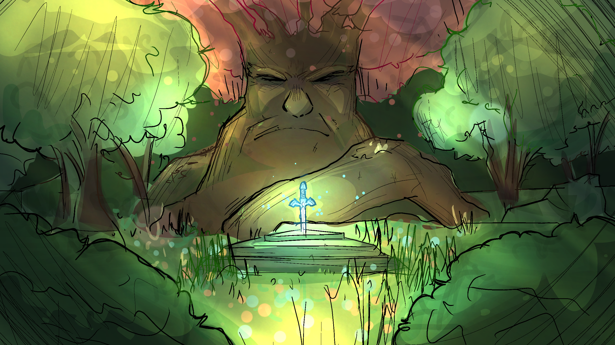 Colors Live Great Deku Tree!