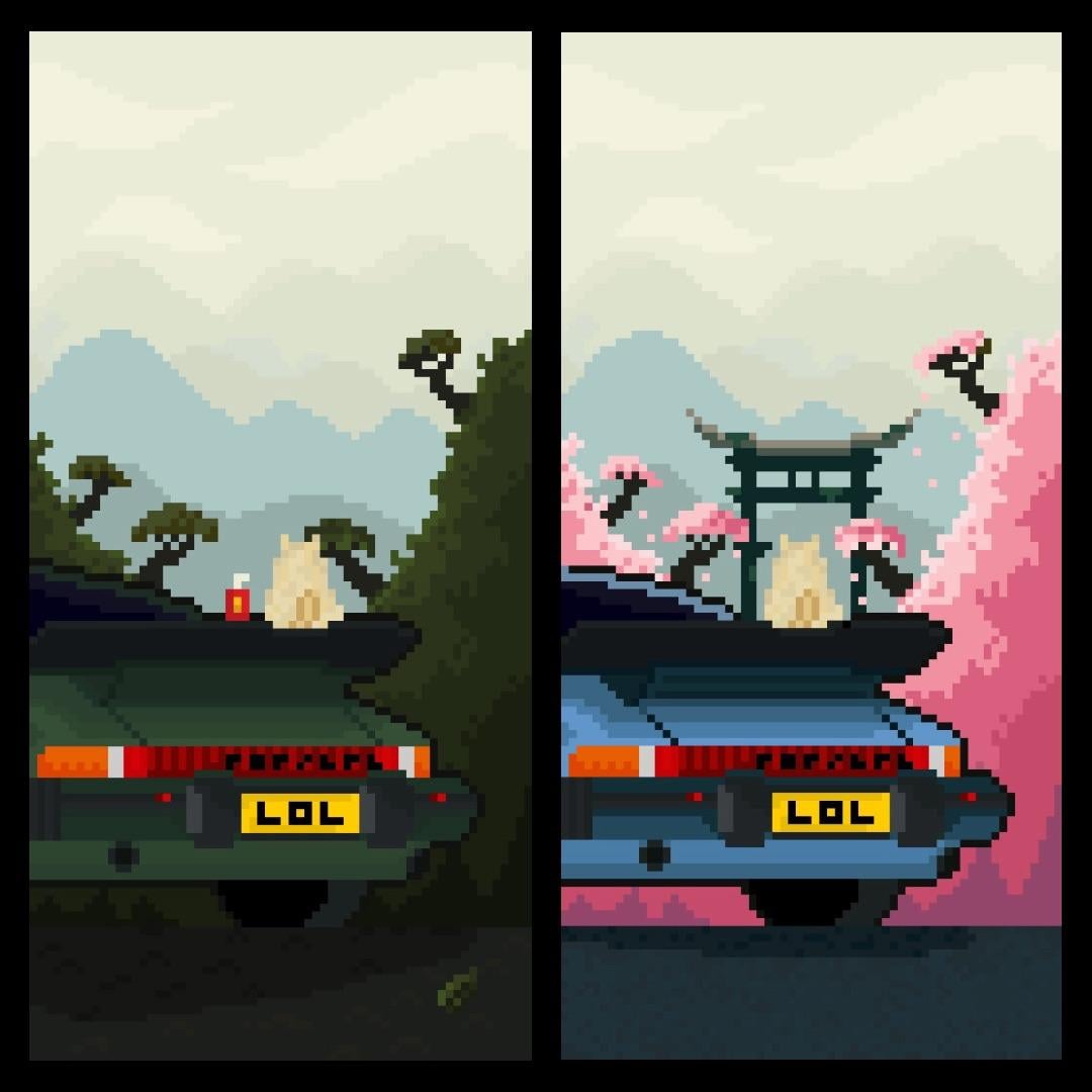 dog and my dream Porsche