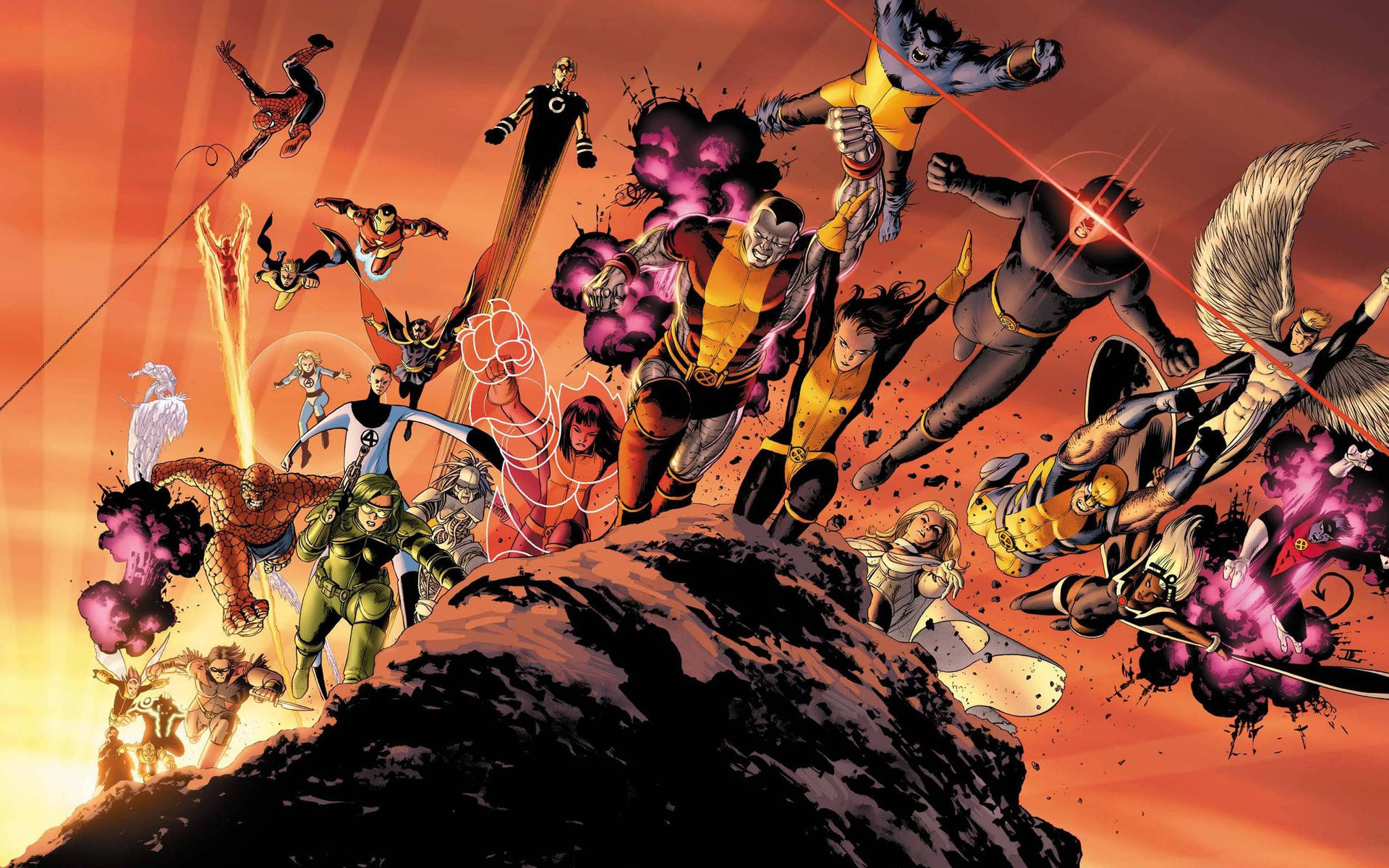 Download X Men Attack Wallpaper
