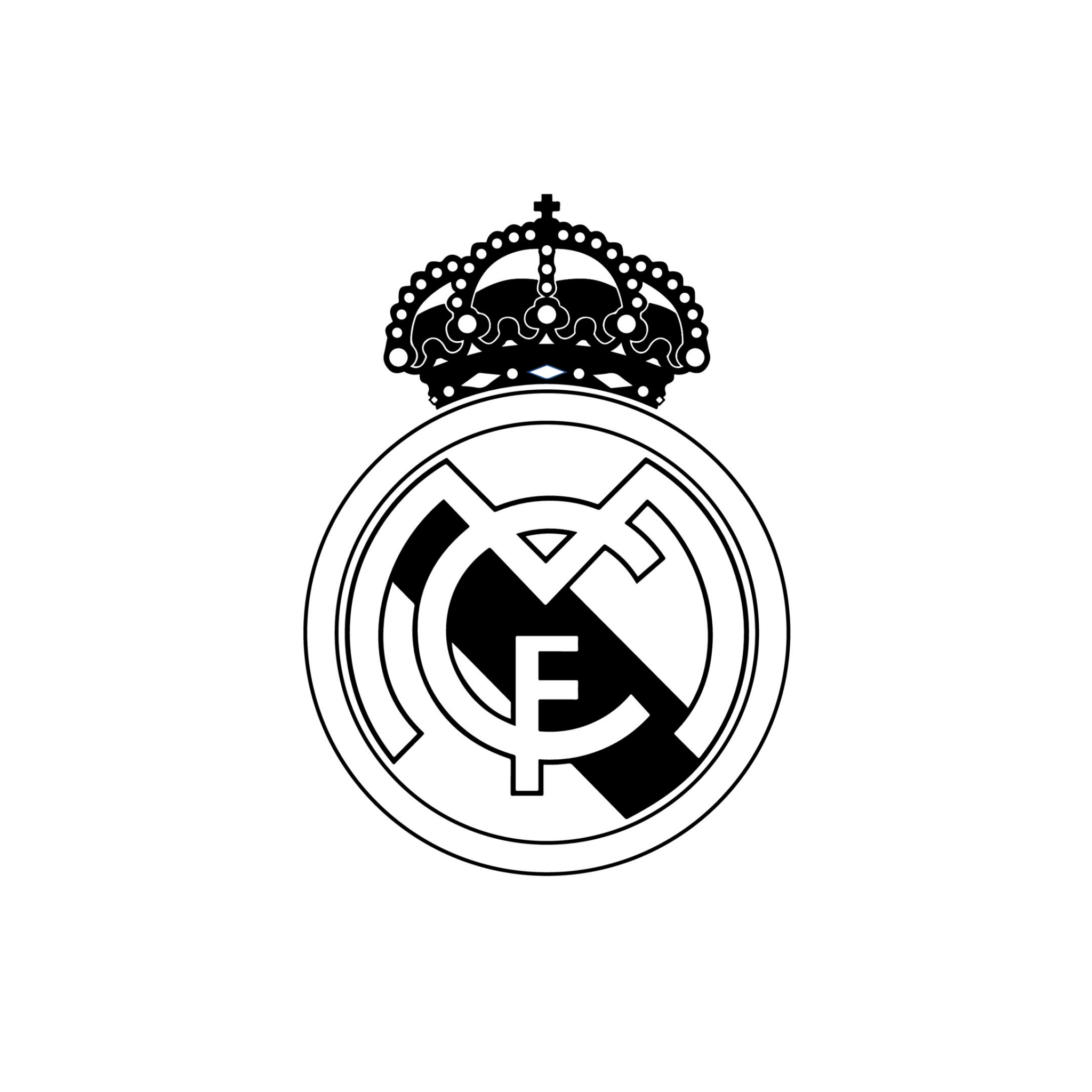 Real Madrid CF Wallpaper 4K, Logo