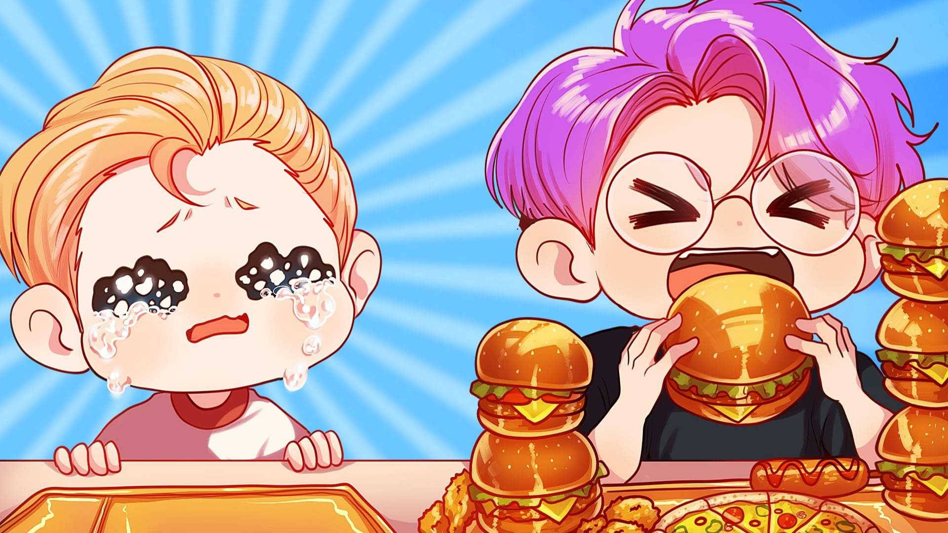 Lankybox Animated Adam And Justin