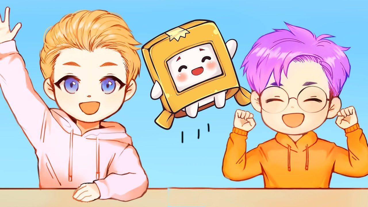 Boxy Animated Adam And Justin Lankybox