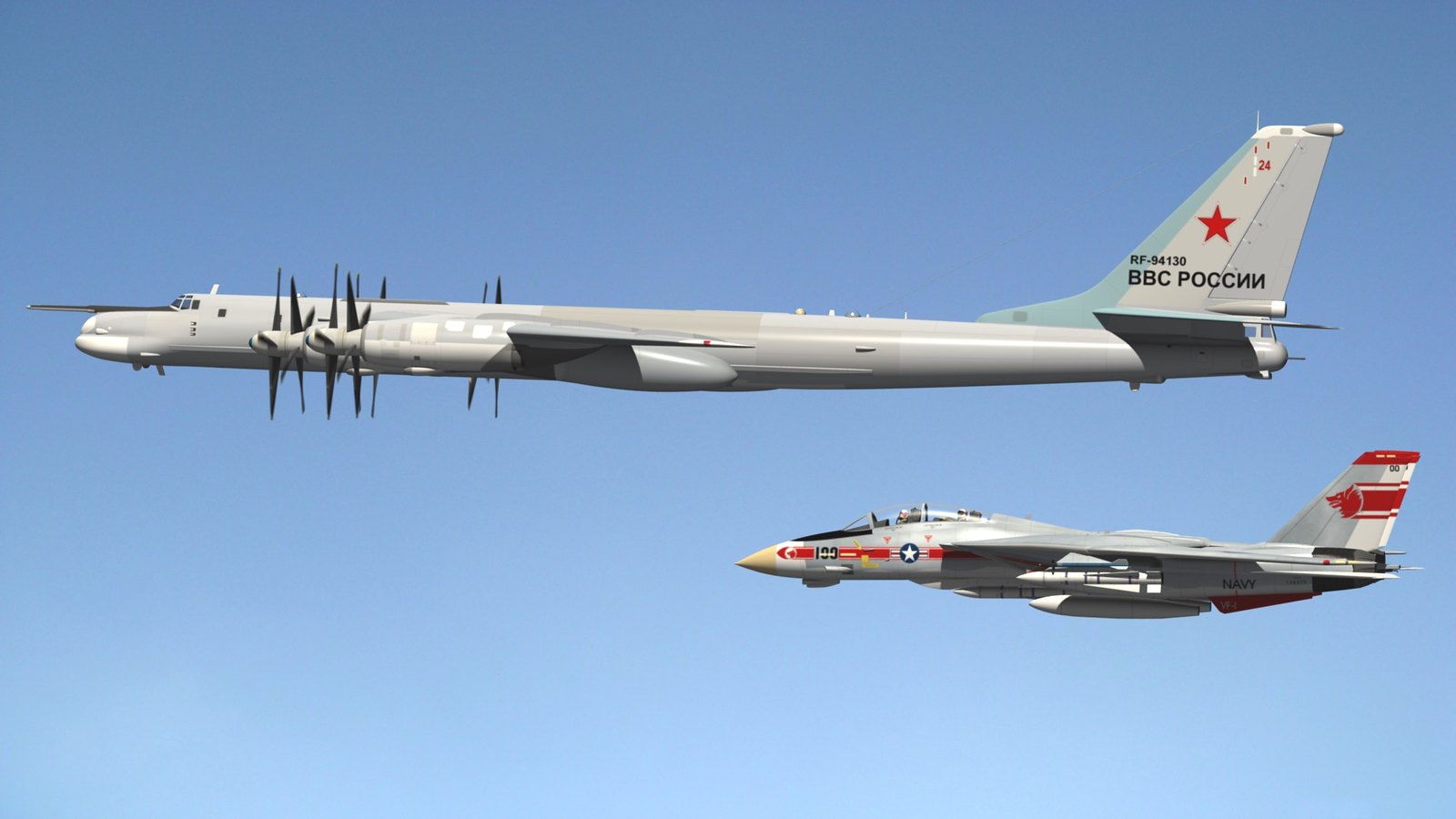 Tupolev Tu 95 Bear. Blender 3D Models