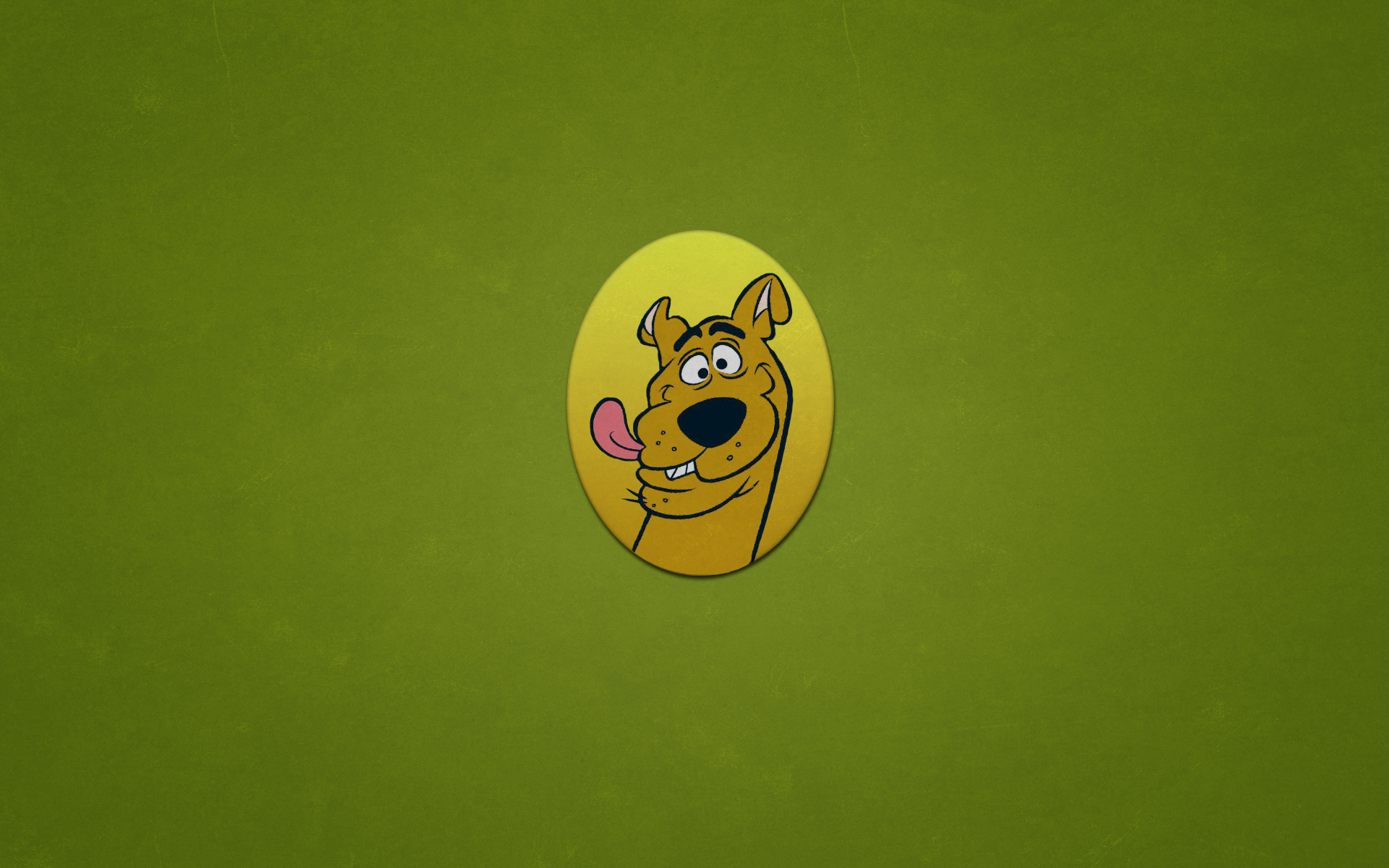 Wallpaper dog, minimalism, oval, Scooby