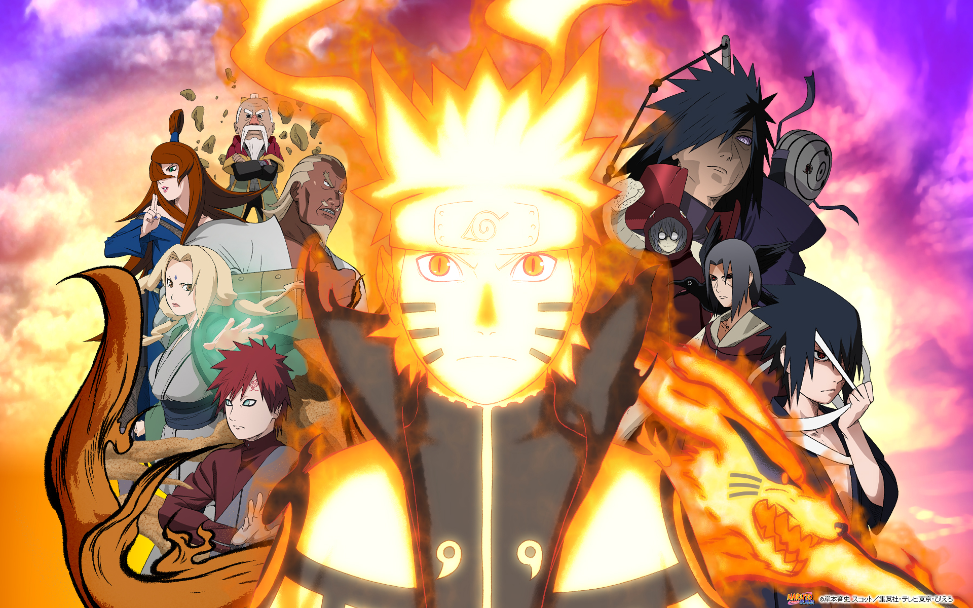 Epic Naruto HD Wallpaper featuring