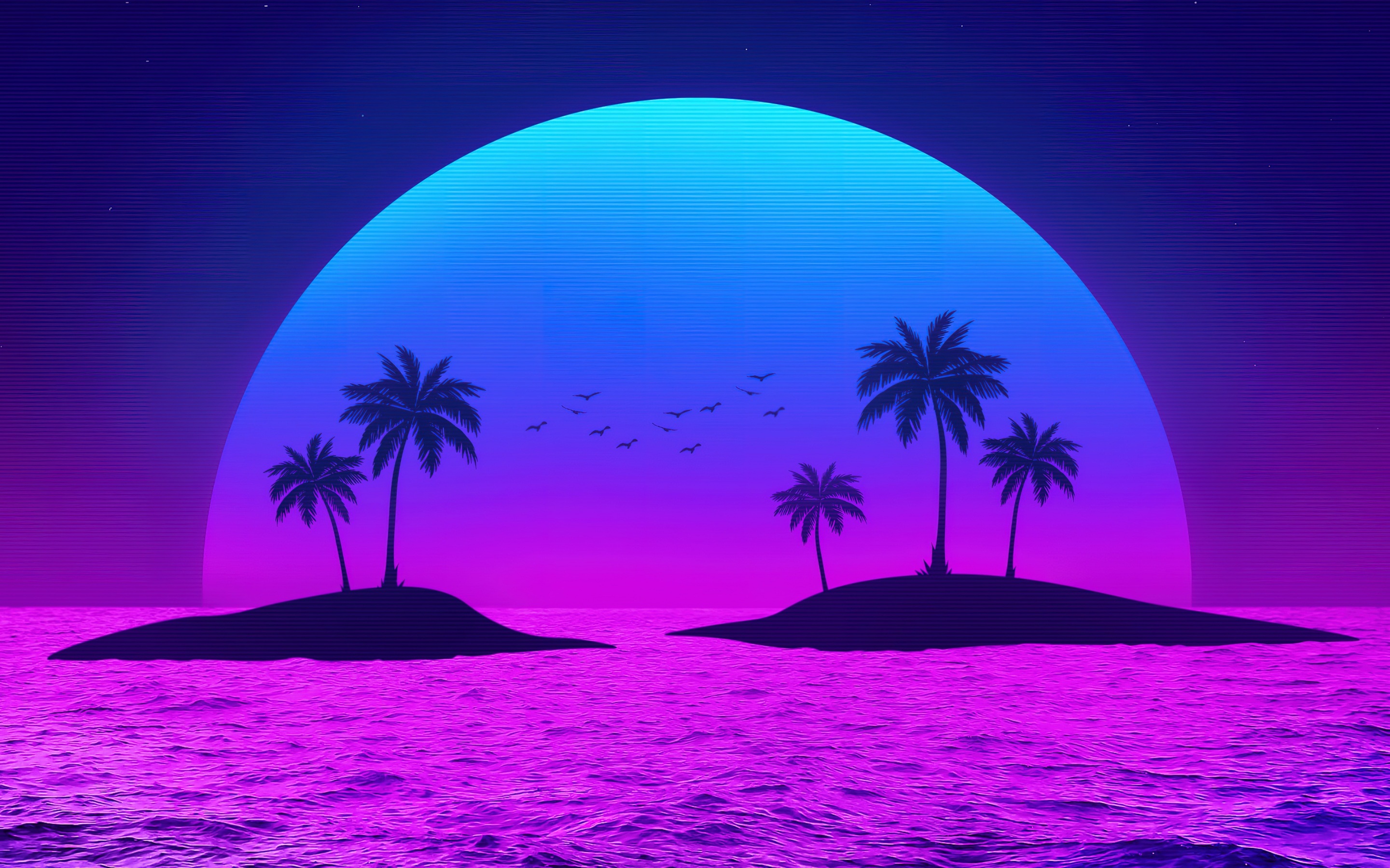 Tropical Wallpaper 4K, Islands, Palm