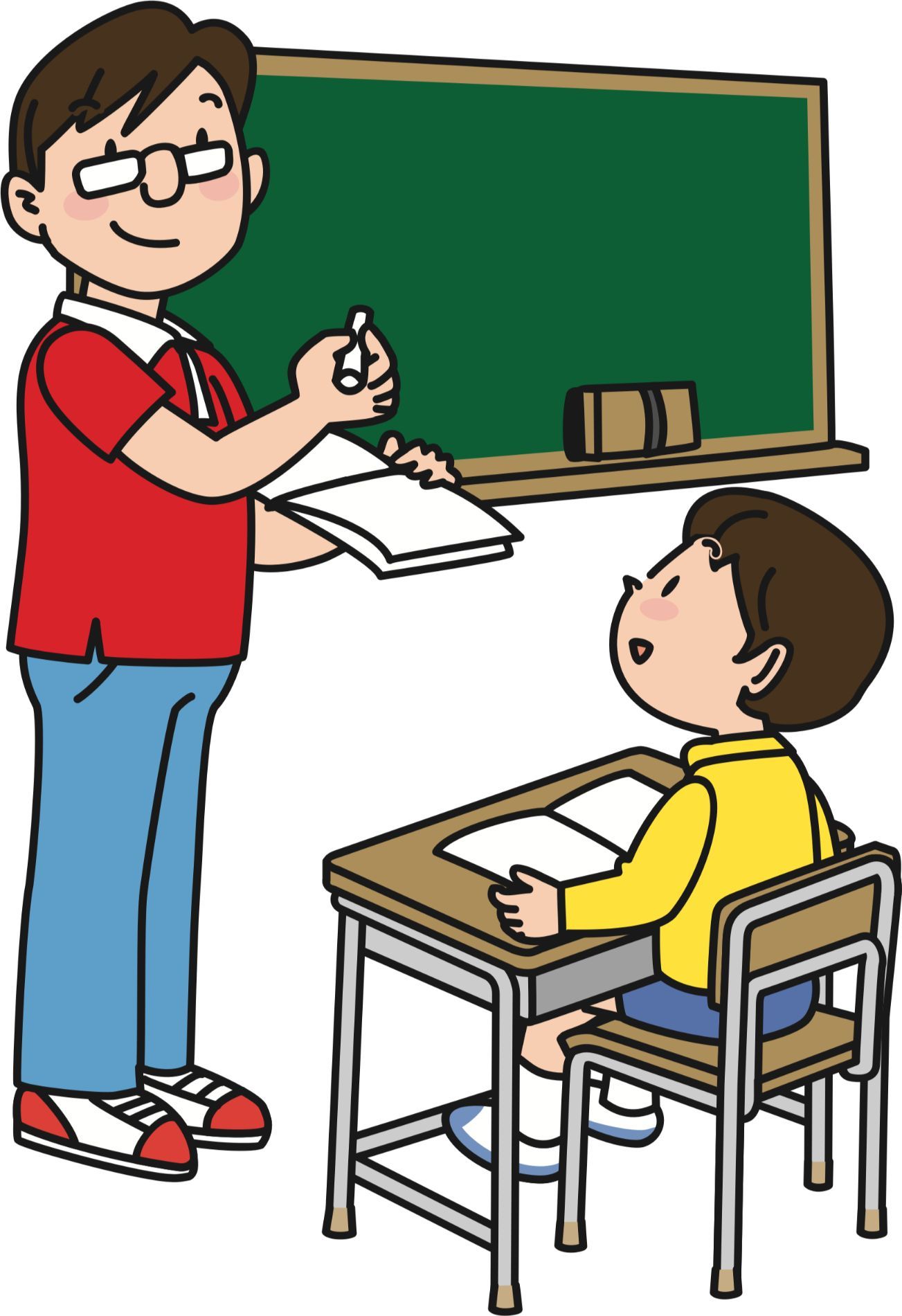 Funny Teachers Cartoon Image