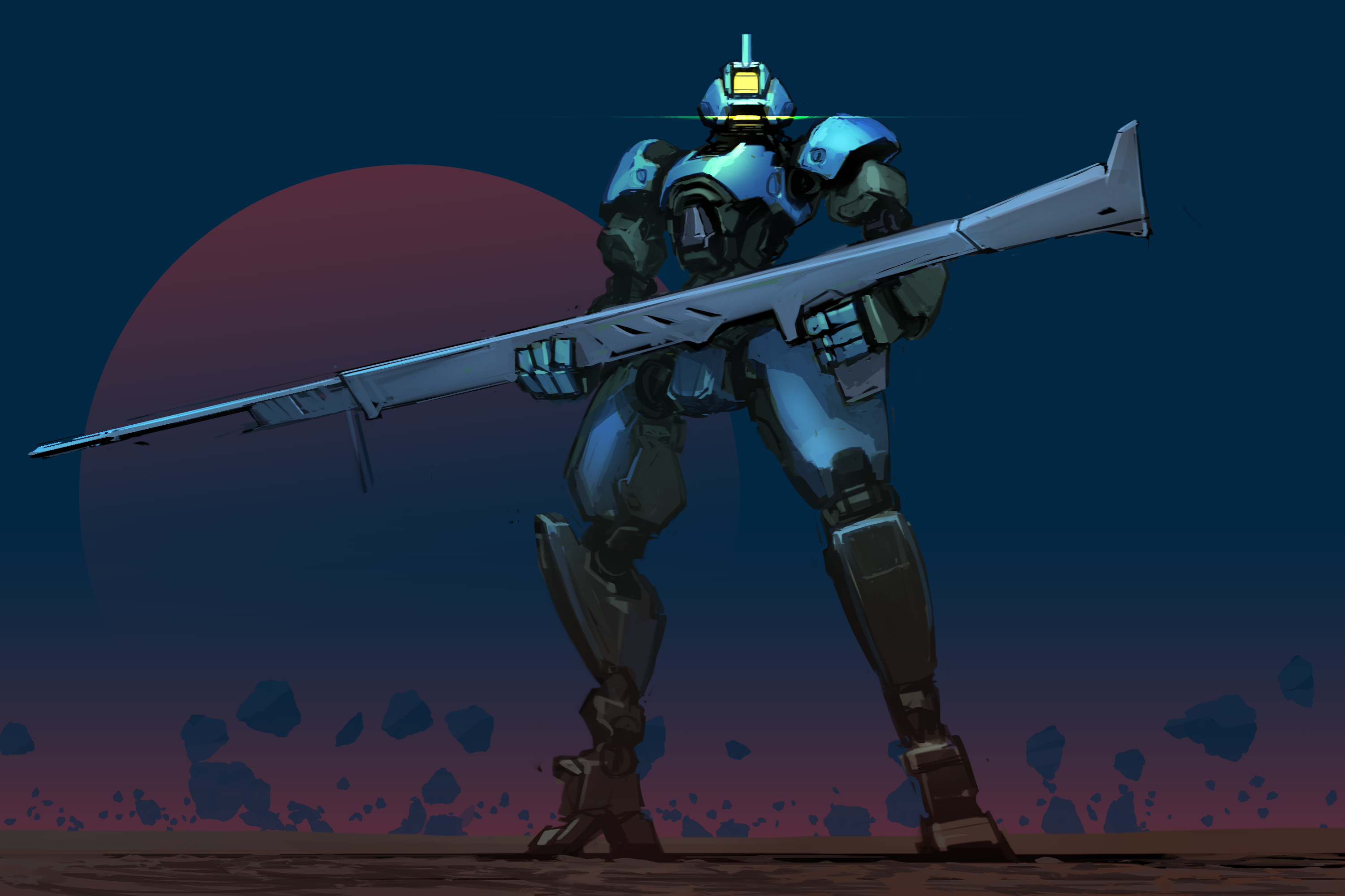 Weapon Sci Fi Robot HD Wallpaper