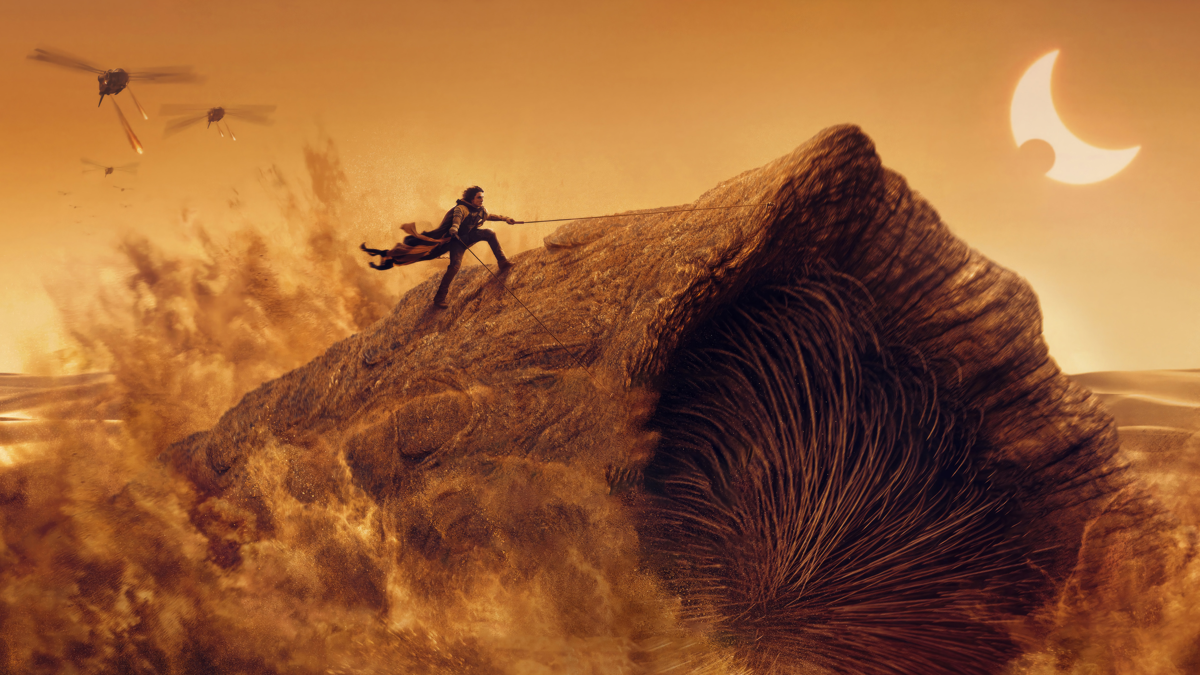 Riding Sandworm Wallpaper 4K HD