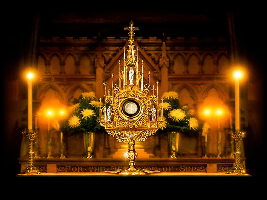 Holy Mass image.: Monstrance