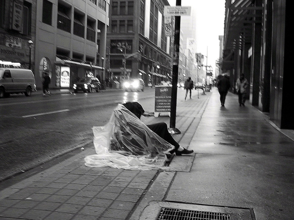 Homeless guy on Yonge
