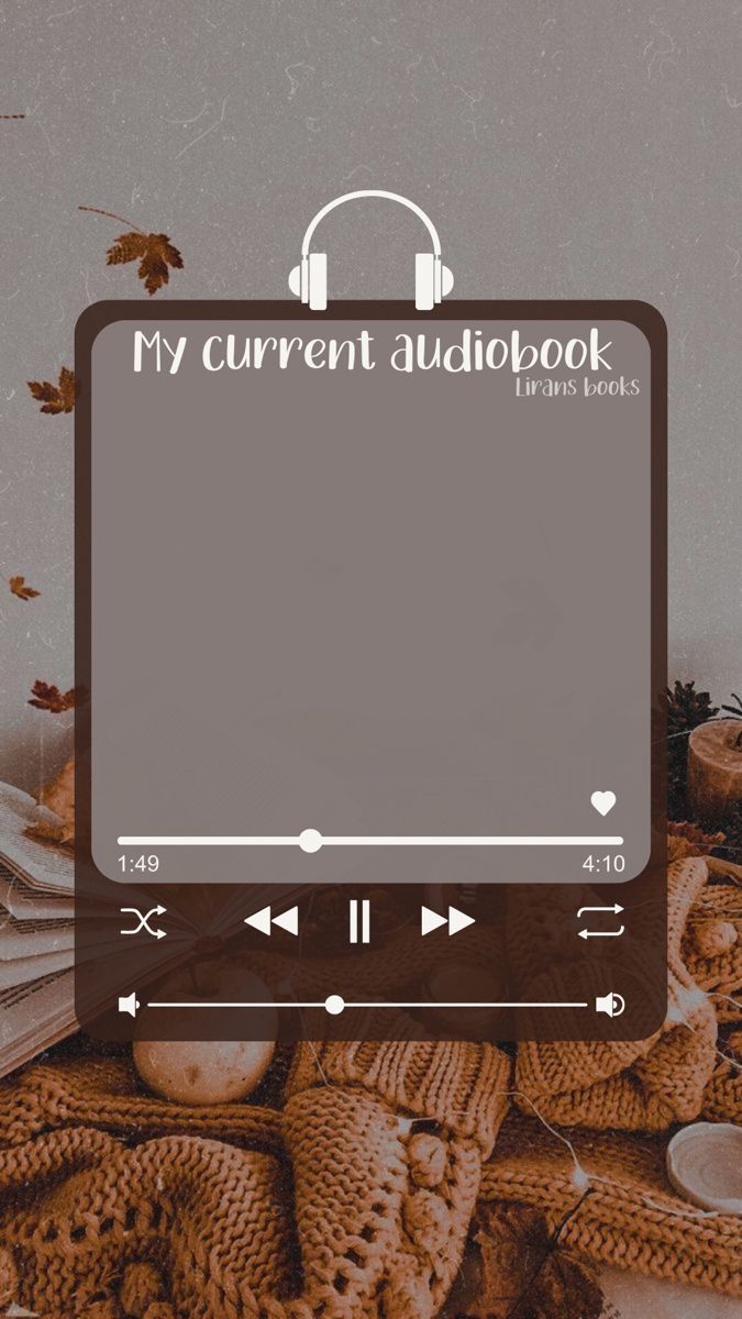 My current audiobook.. story