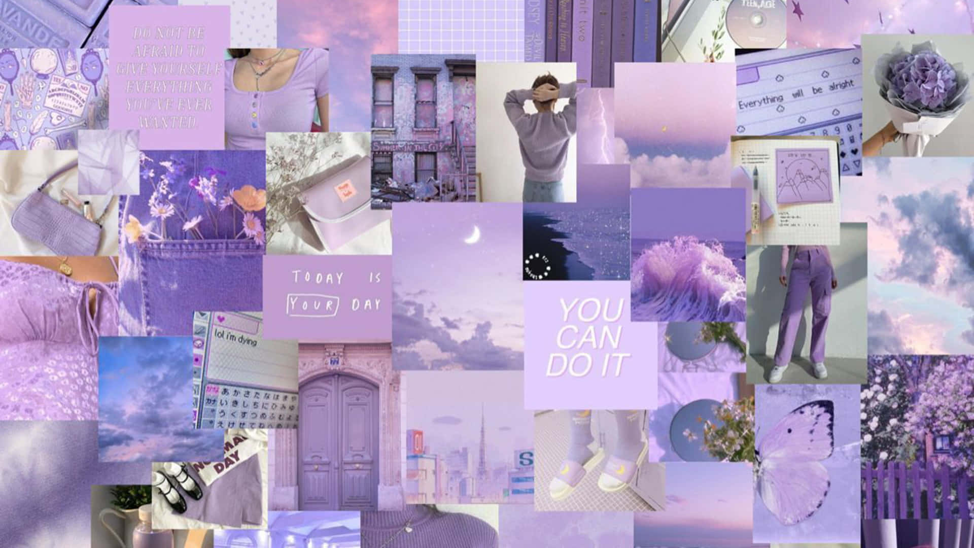 Aesthetic Collage Desktop Wallpaper