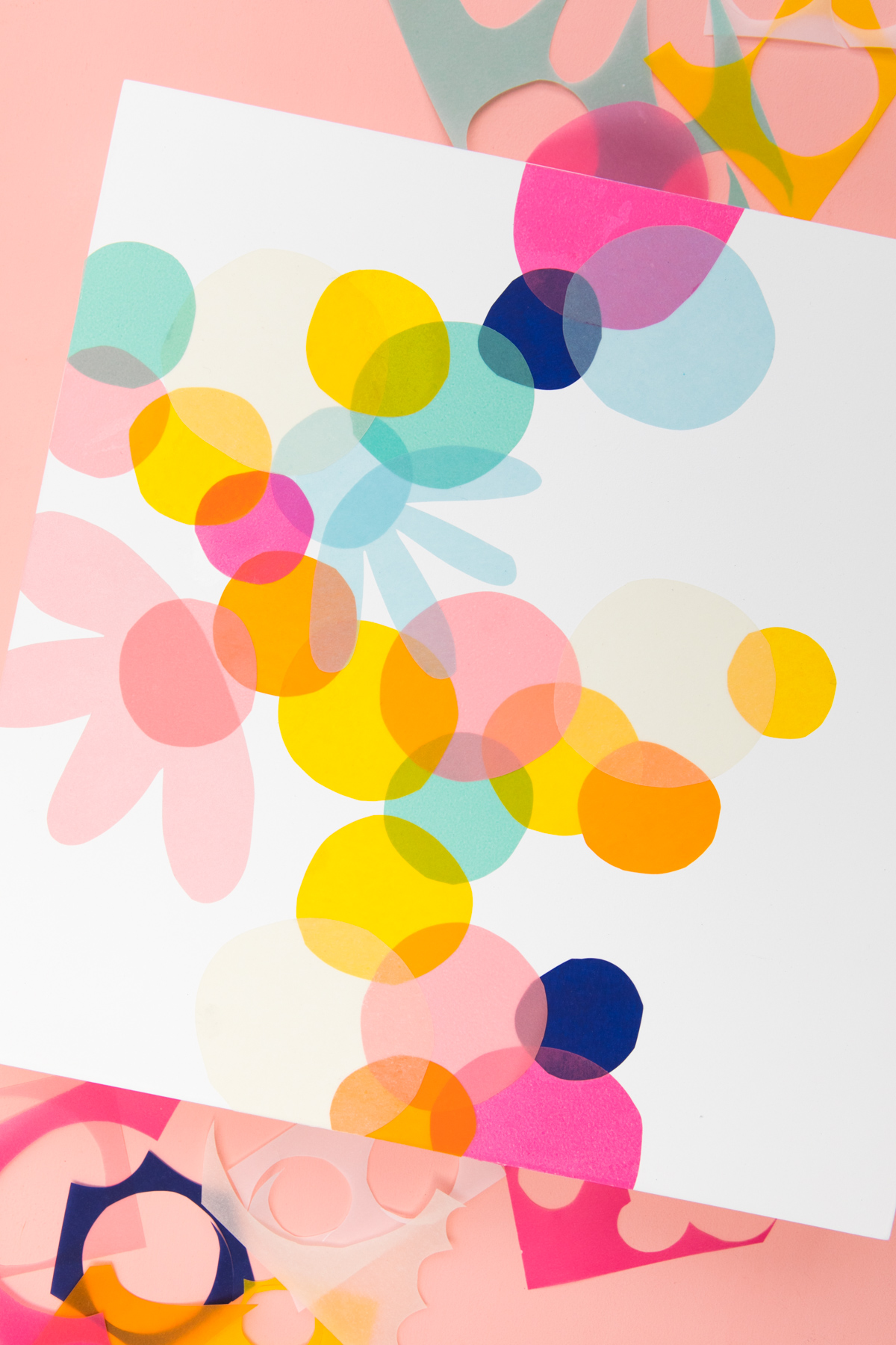 DIY Colorful Collage Wall Art