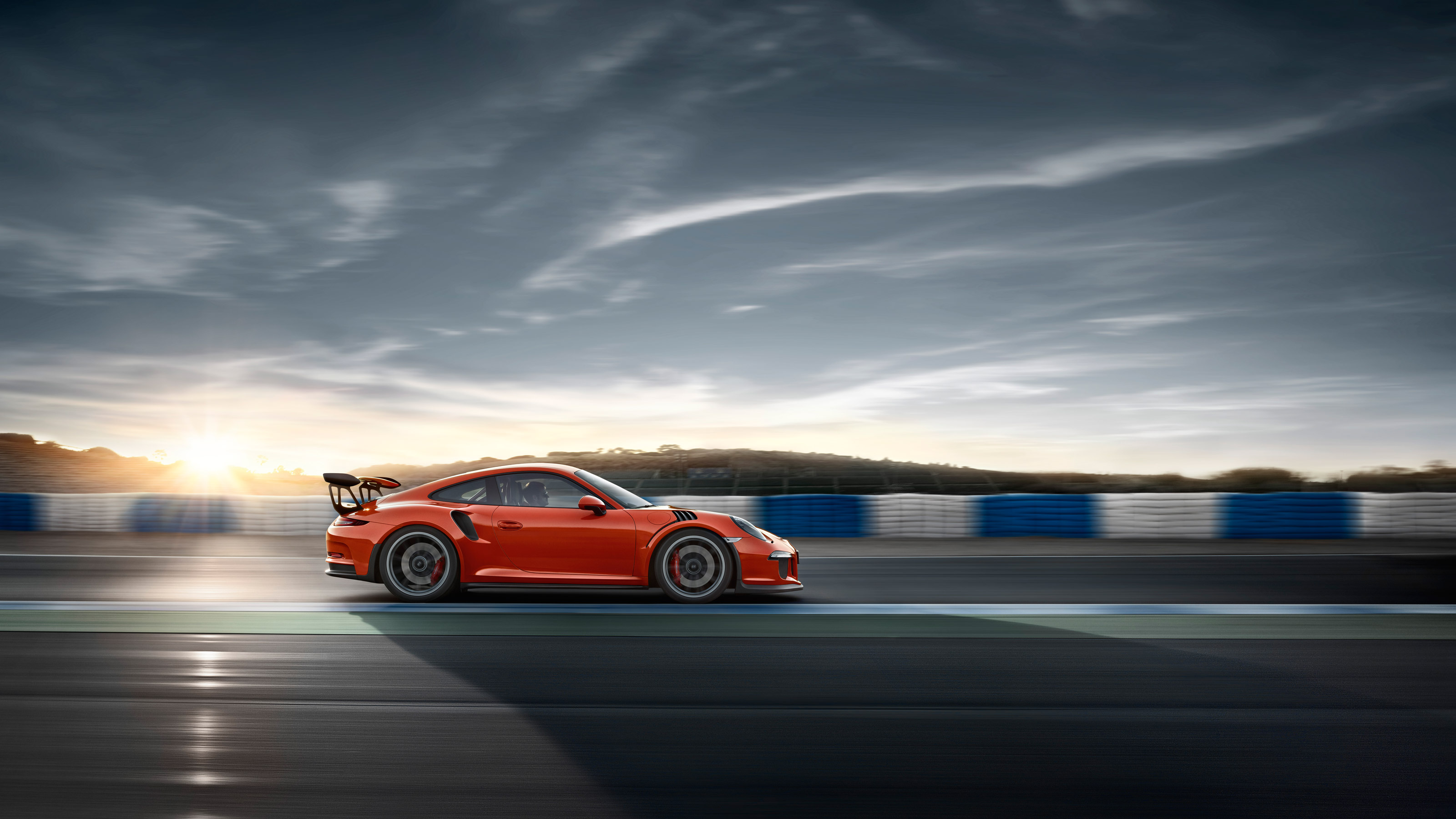 Download Orange Car Car Porsche Porsche