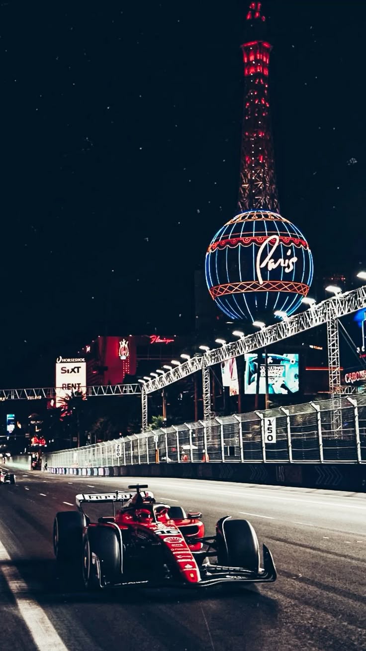 Charles Leclerc Las Vegas Wallpaper