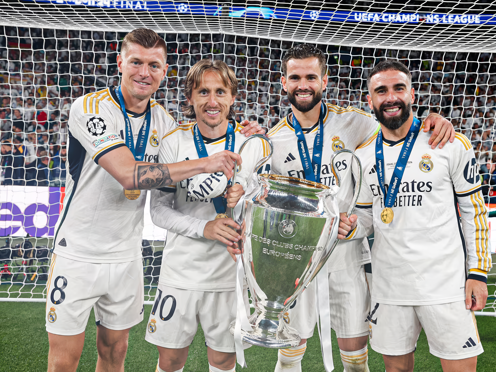 Real Madrid C.F. Champions 2024 Soccer Wallpaperx1500