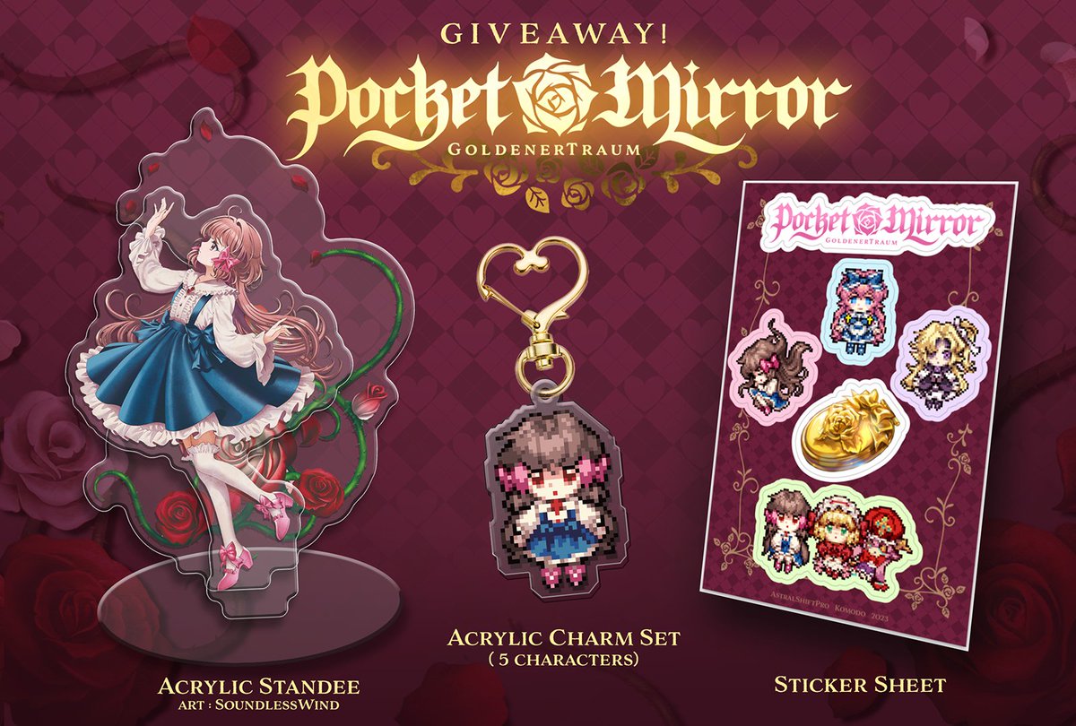 Pocket Mirror GoldenerTraum. Pocket