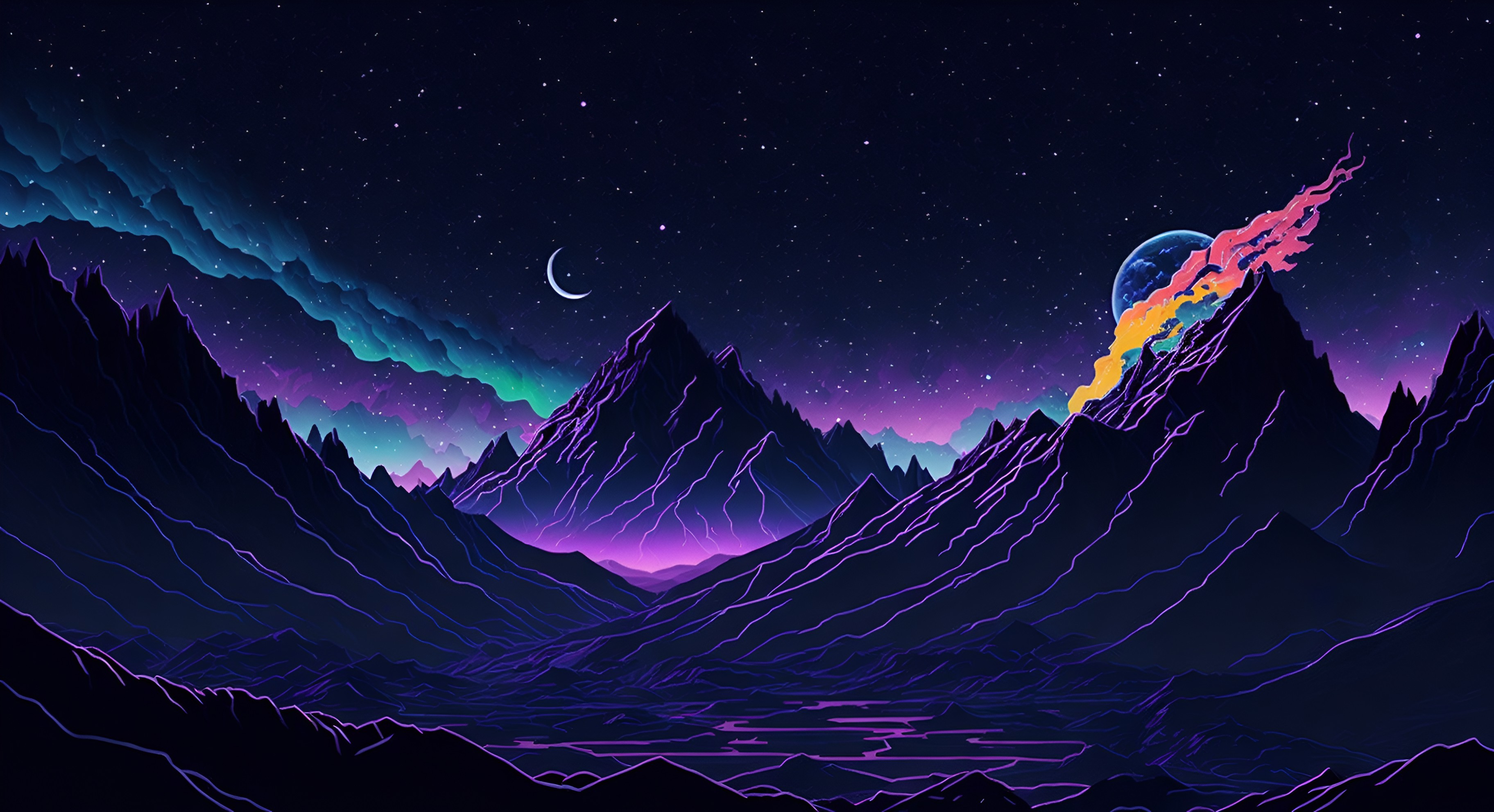 Some trippy wallpaper generated