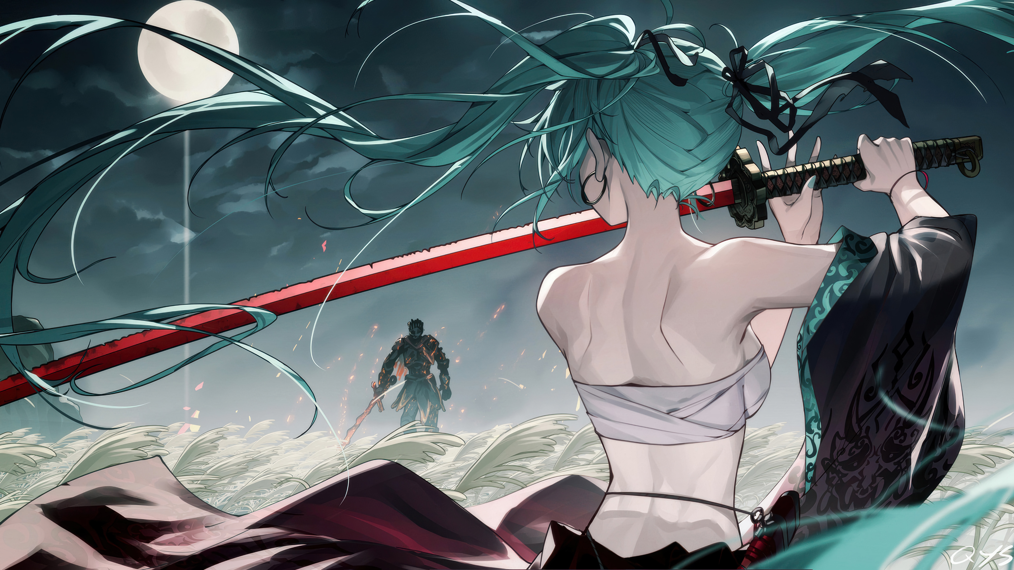 Hatsune Miku Samurai Katana Sword Anime