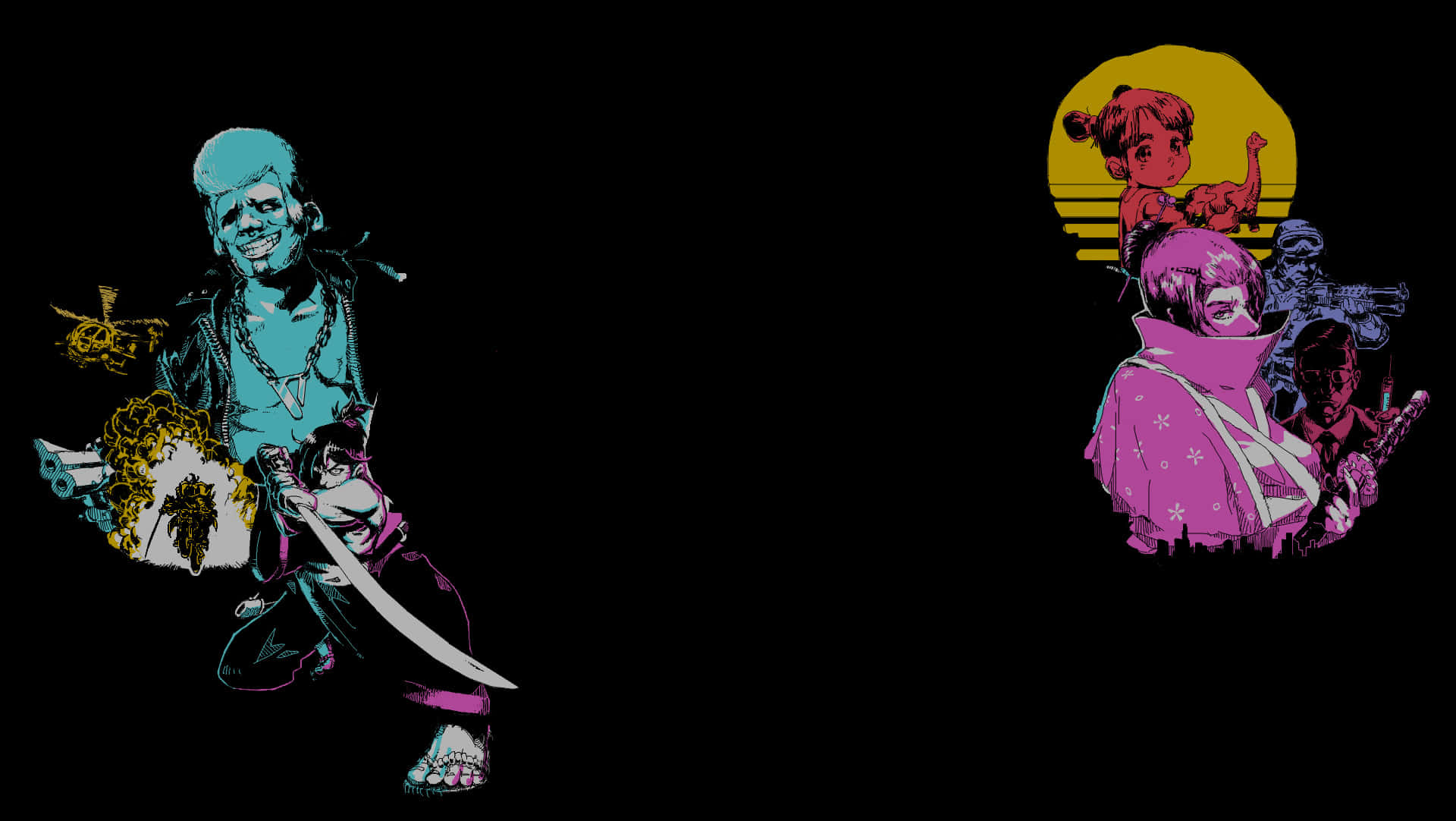 inner samurai in Katana Zero Wallpaper