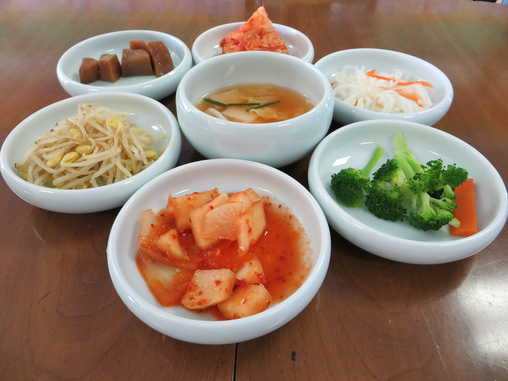 Banchan at Jeon Ju Korean Restaurant