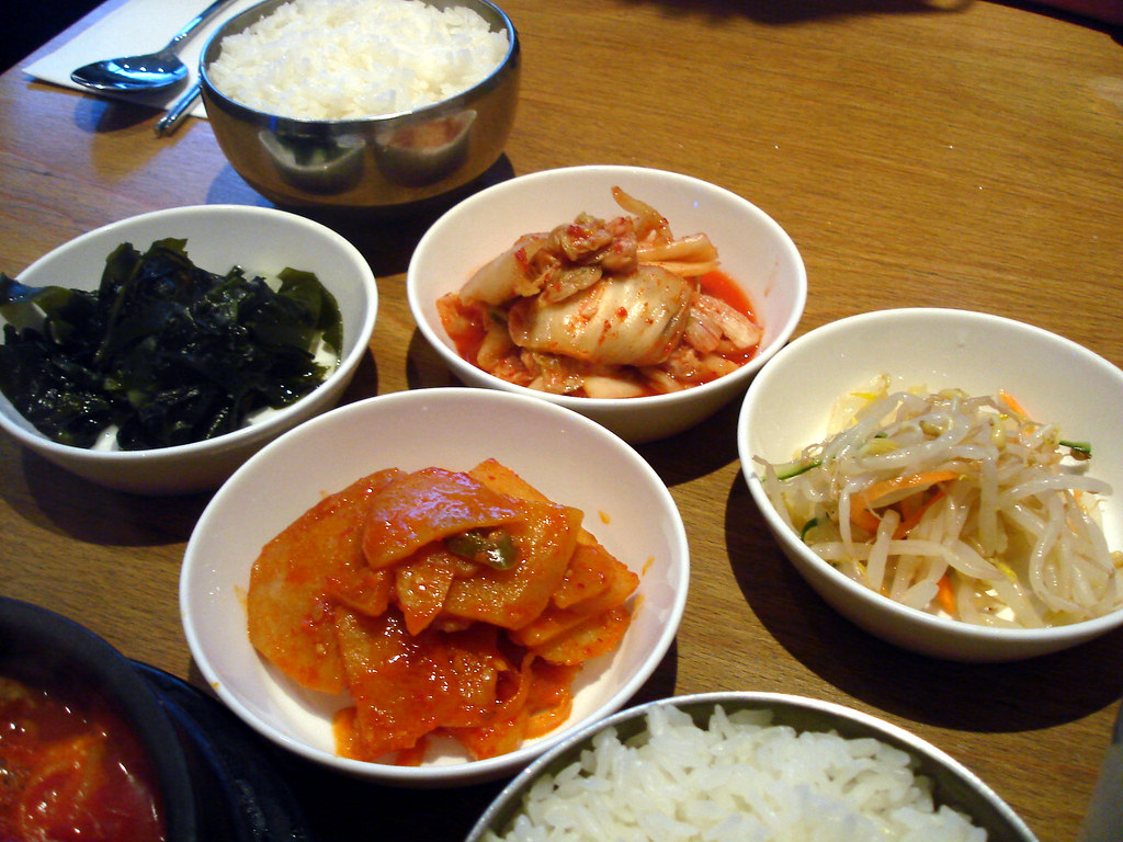 Rice and Banchan. My favourites were