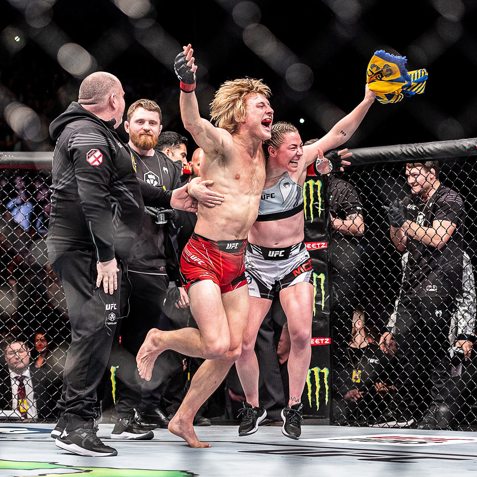 Paddy Pimblett and Molly McCann London