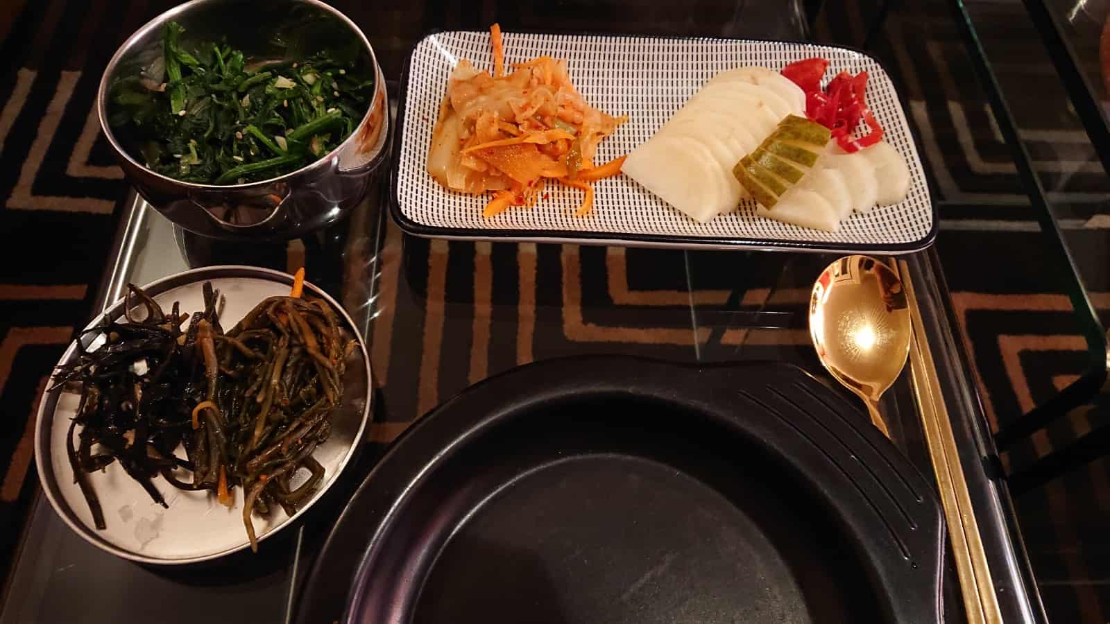 rice and sundubu jjigae on Maangchi