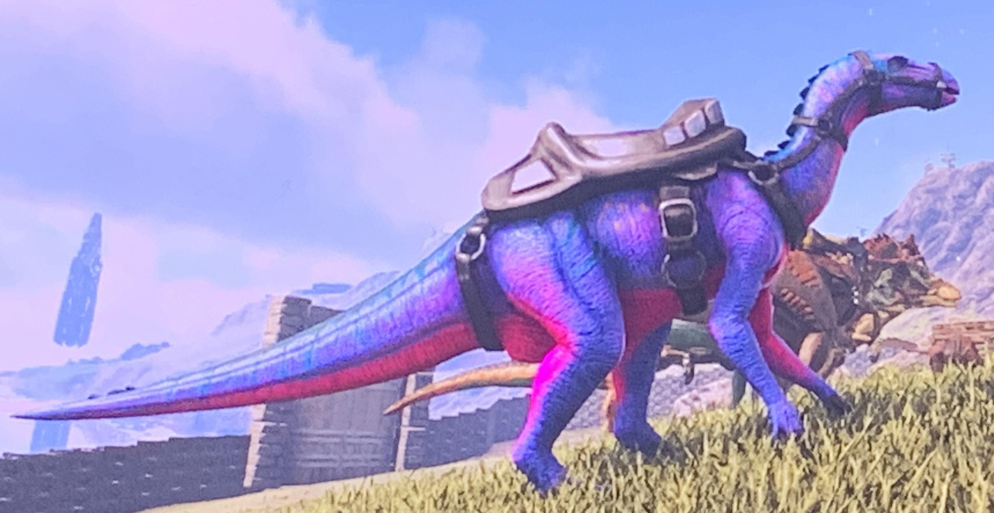 An Iguanodon figure I repainted to look