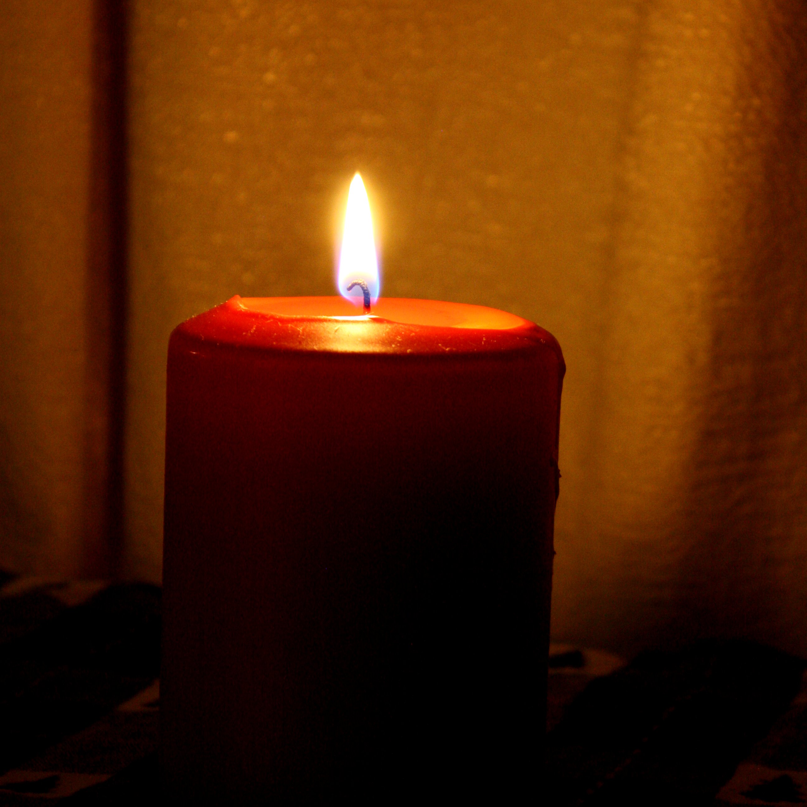 Red Burning Candle
