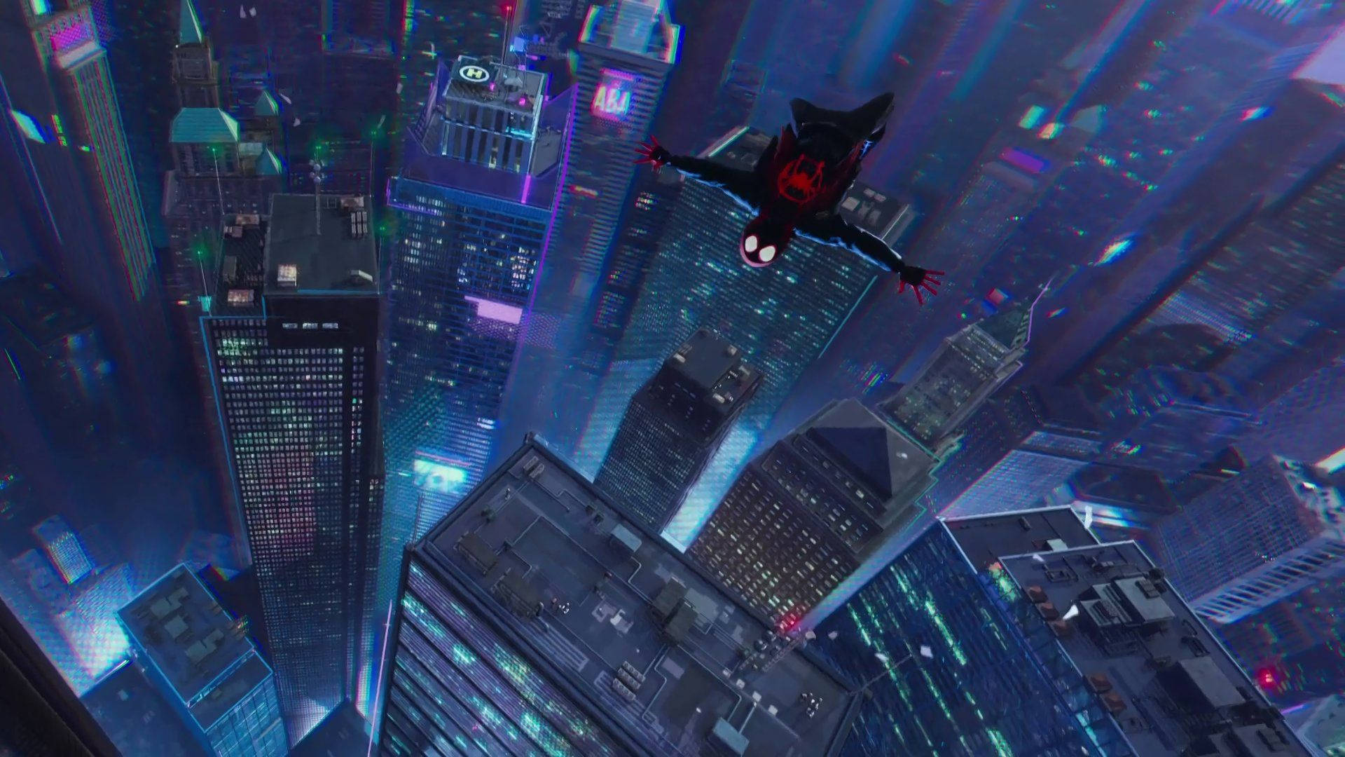 Spider Man Sky Diving Spider Verse